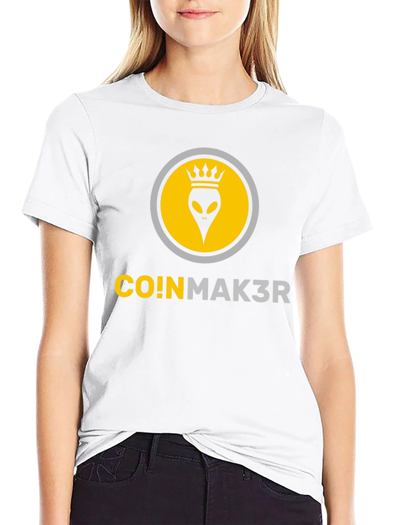 CO!NMAK3R T-Shirt - Alien Crown Design