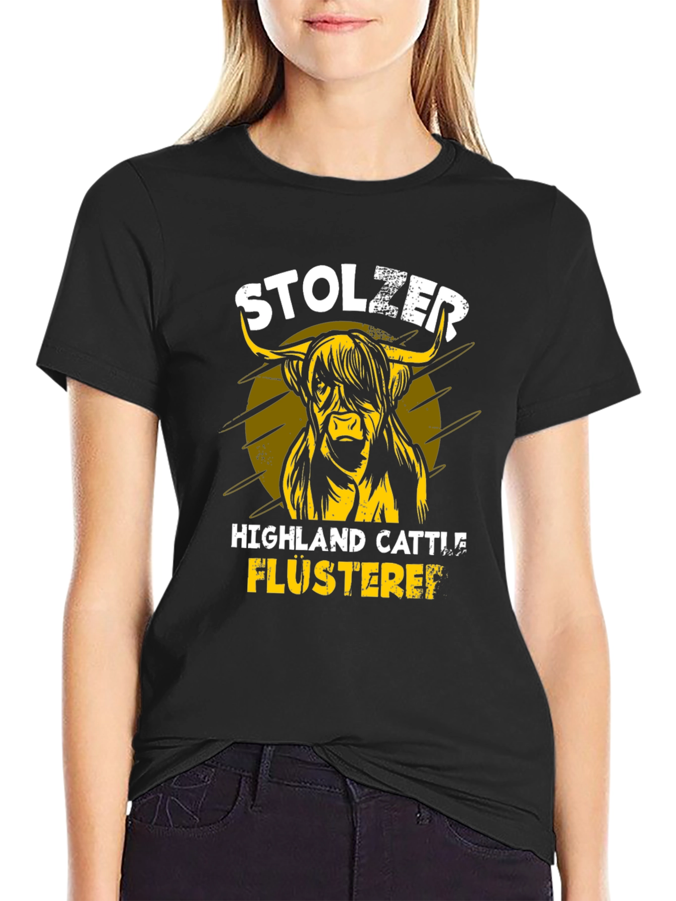 Highland Cattle T-Shirt - Stolzer Flusterei