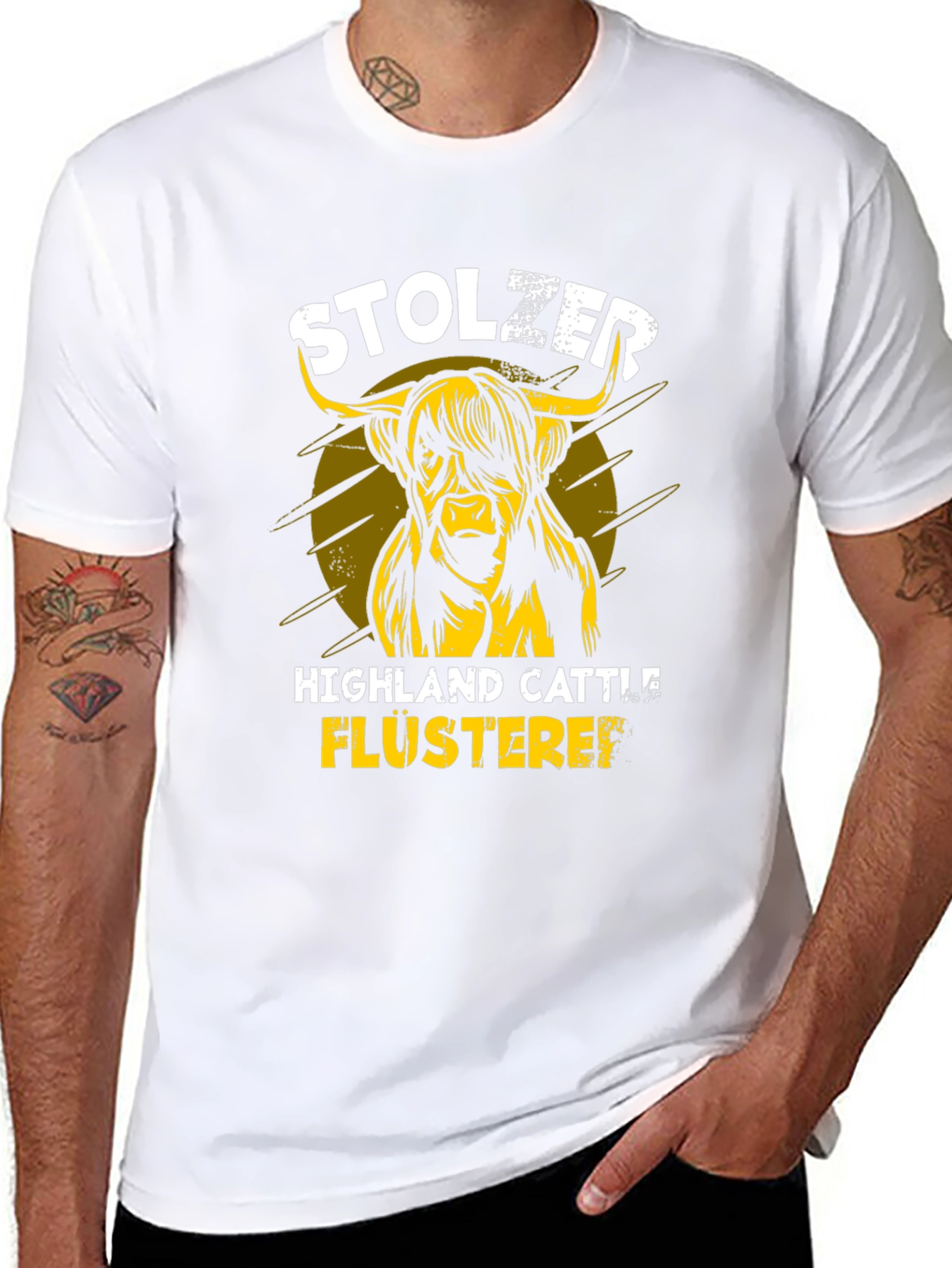 Highland Cattle T-Shirt - Stolzer Flusterei