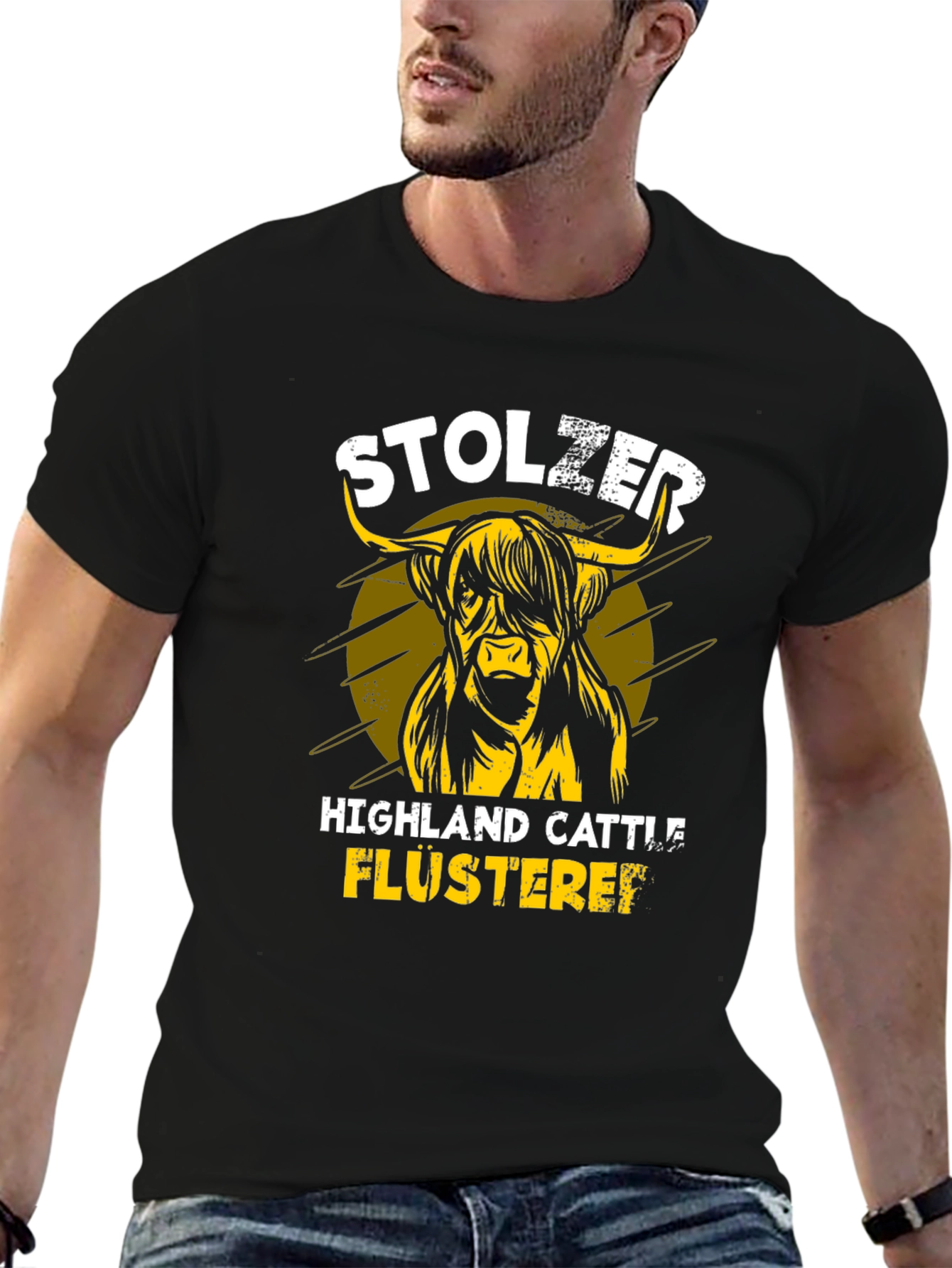 Highland Cattle T-Shirt - Stolzer Flusterei
