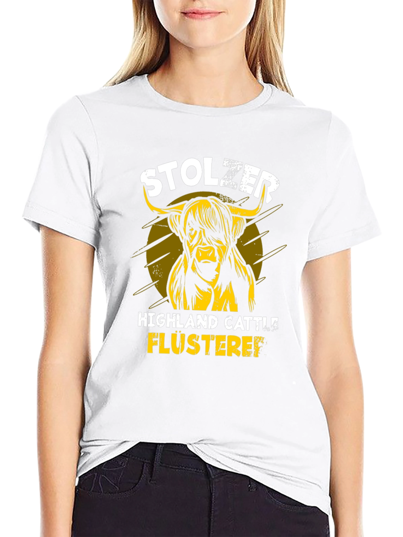 Highland Cattle T-Shirt - Stolzer Flusterei