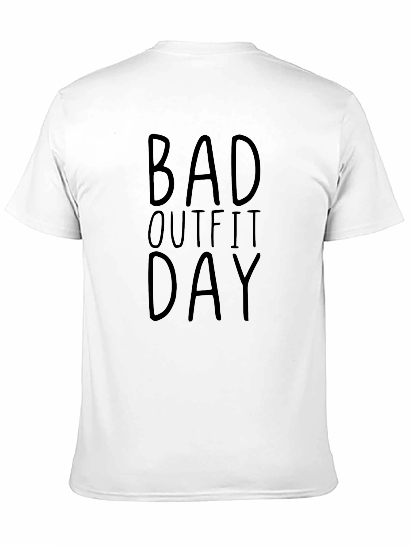 Bad Outfit Day Graphic Tee - Unisex Black T-Shirt