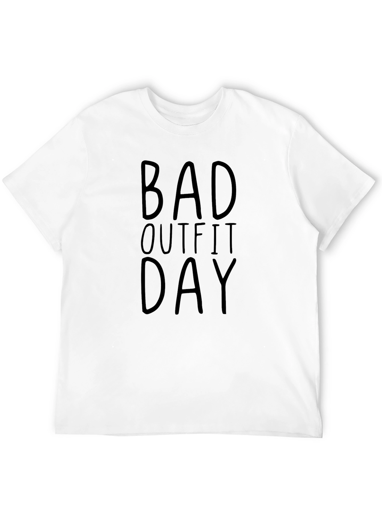 Bad Outfit Day Graphic Tee - Unisex Black T-Shirt