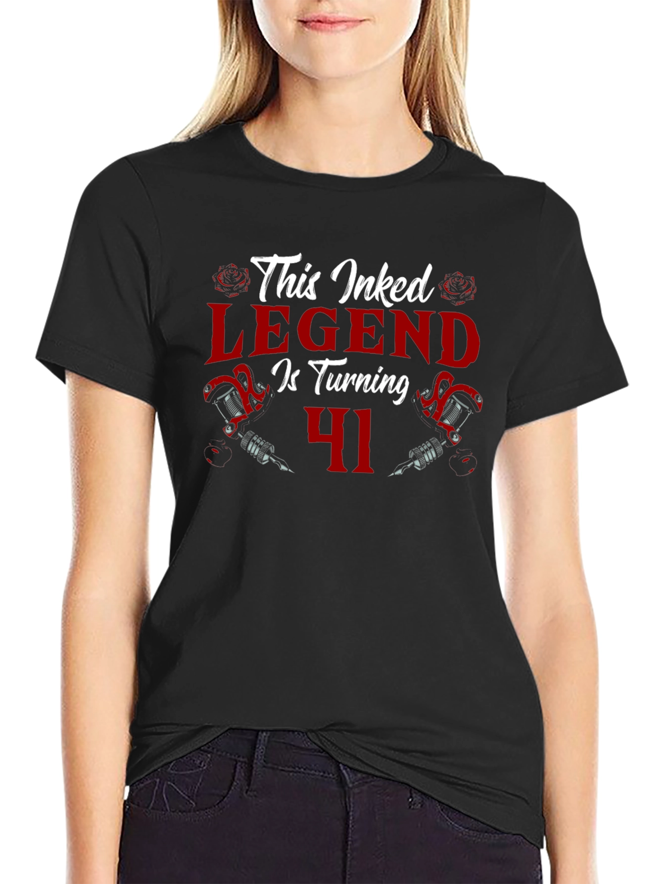 Inked Legend 41st Birthday Black T-Shirt