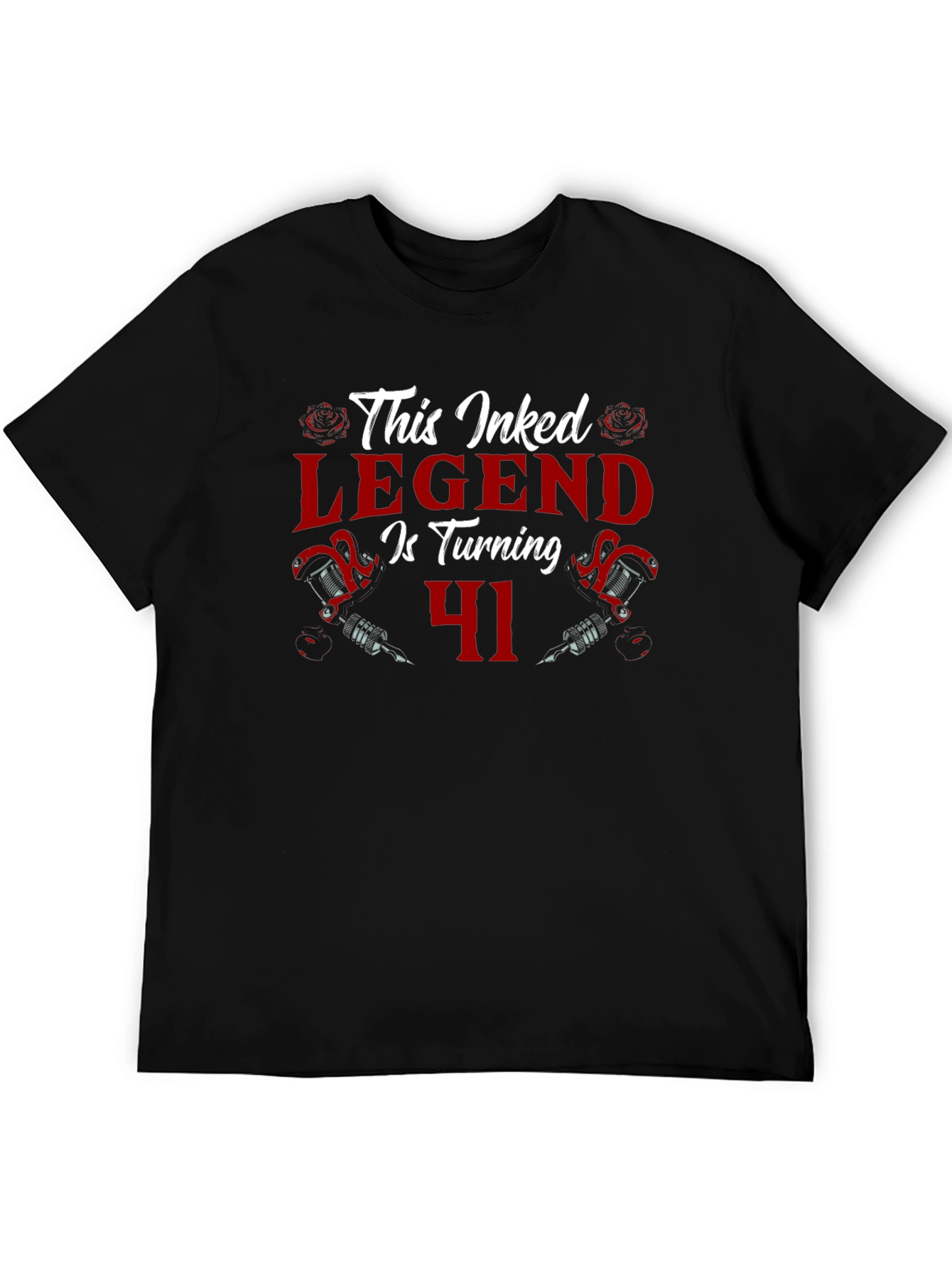Inked Legend 41st Birthday Black T-Shirt