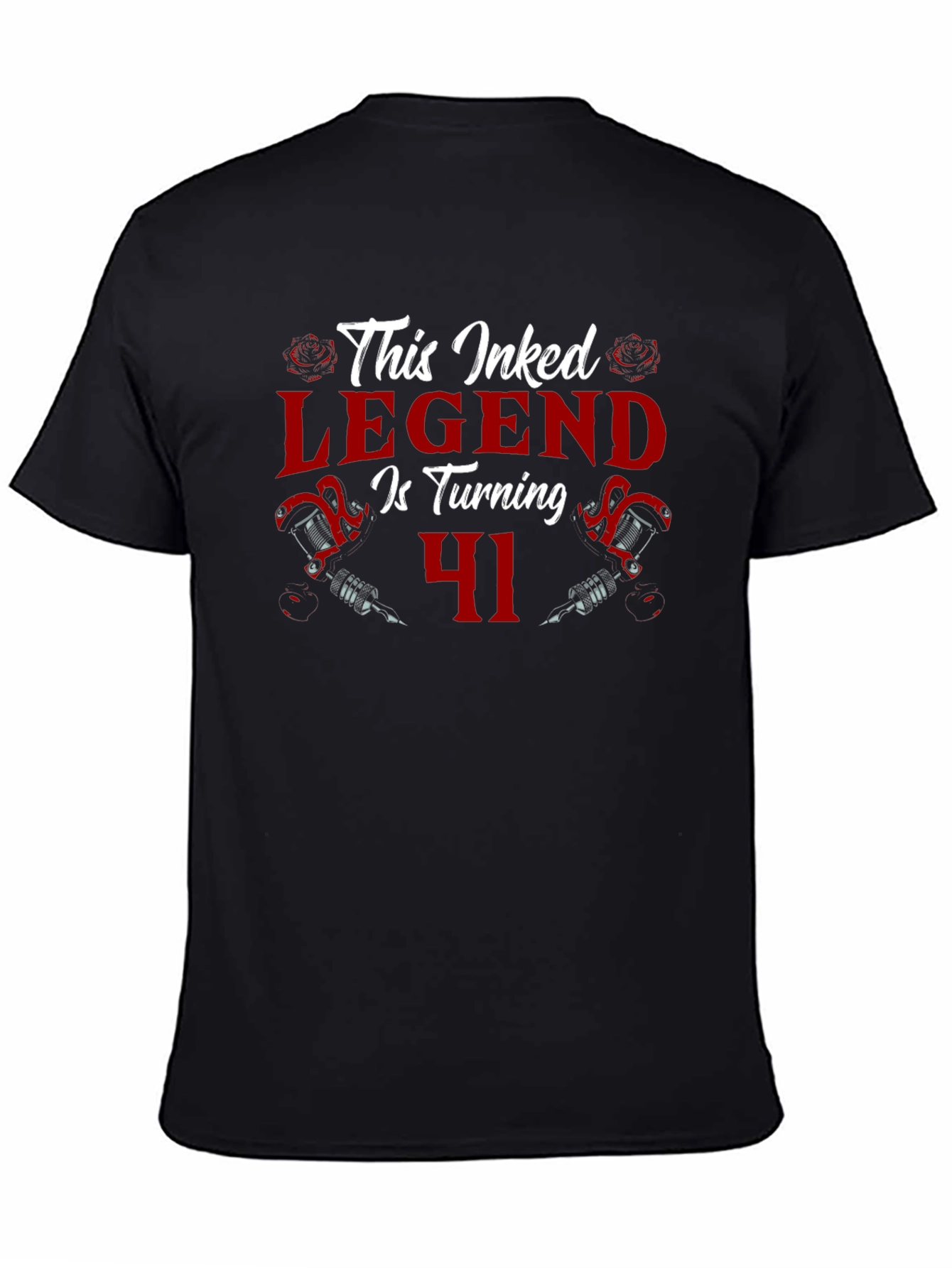 Inked Legend 41st Birthday Black T-Shirt