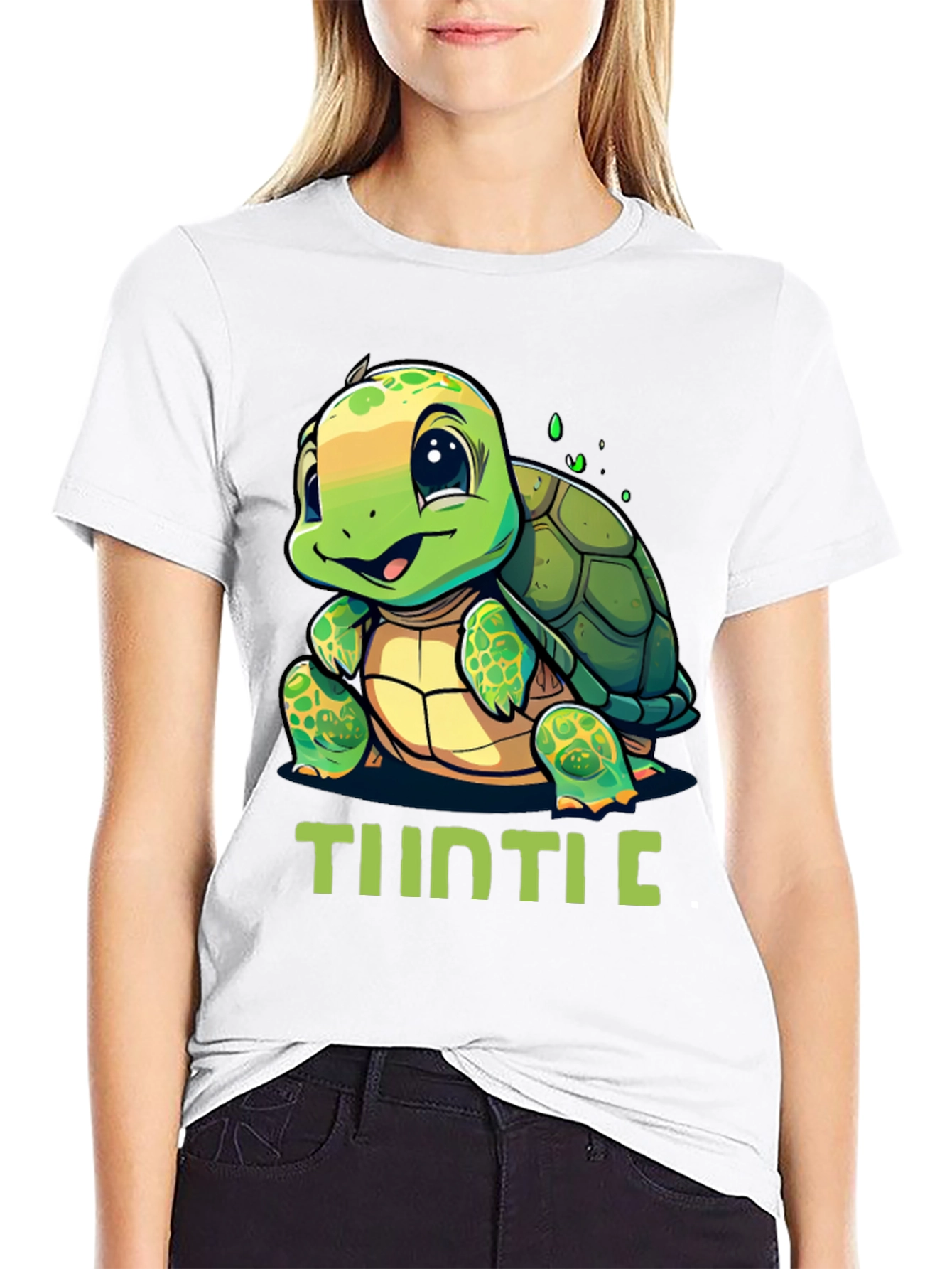 Cute Turtle Graphic T-Shirt