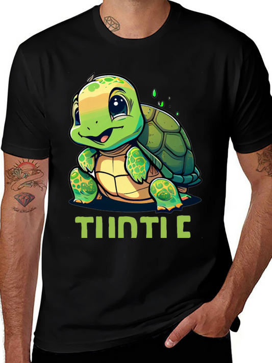 Cute Turtle Graphic T-Shirt