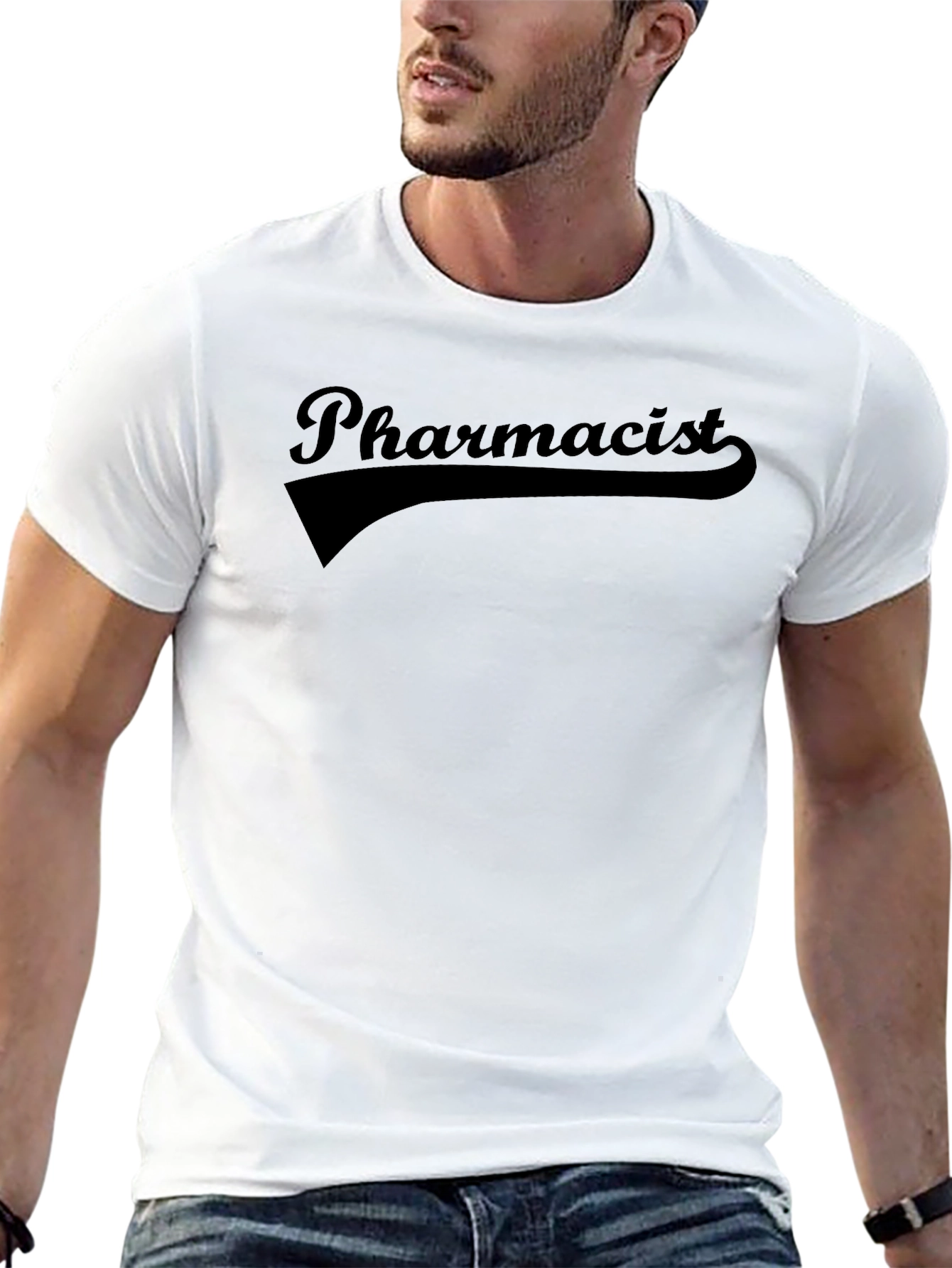 Pharmacist Black T-Shirt - Retro Style