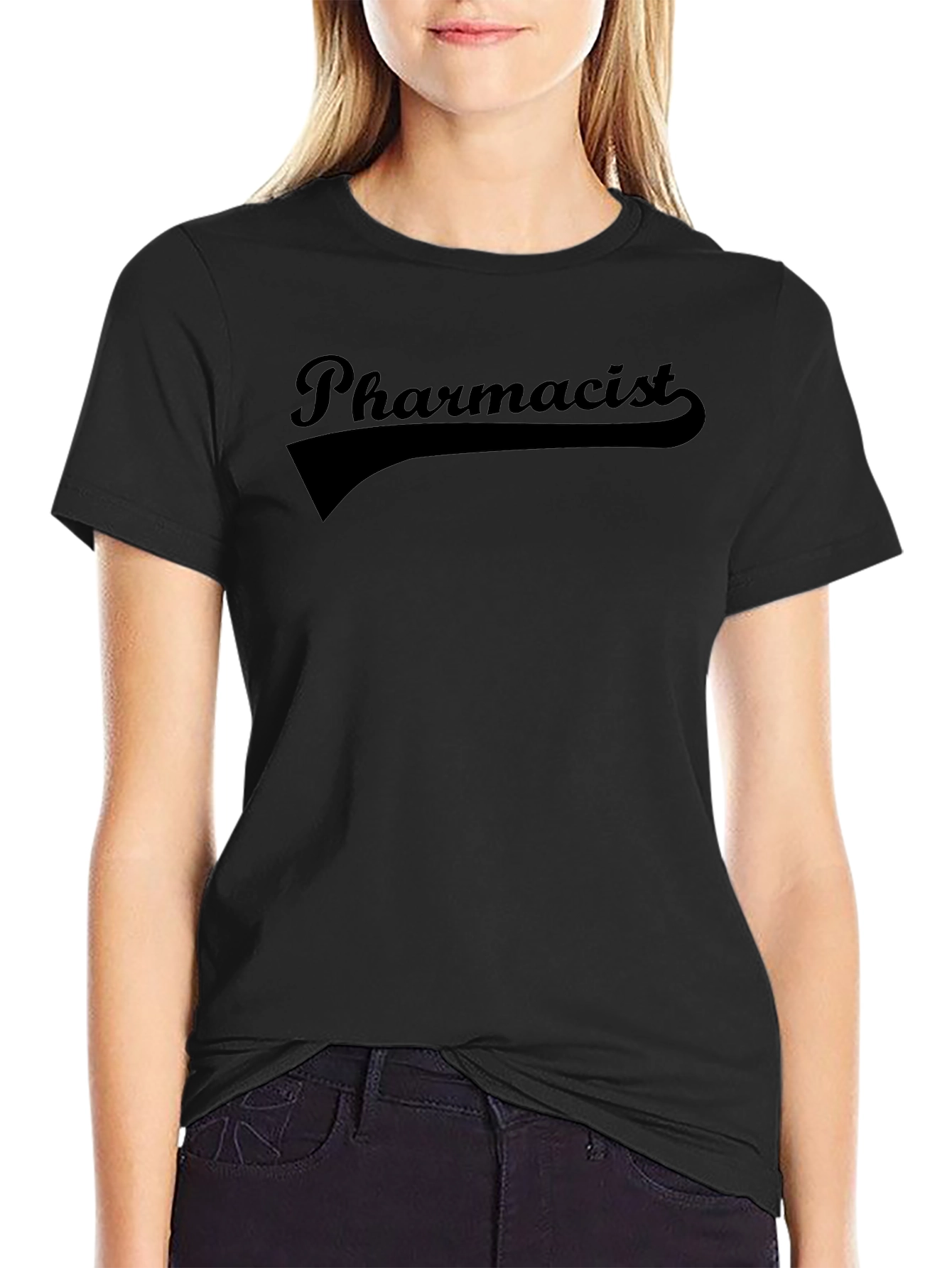 Pharmacist Black T-Shirt - Retro Style