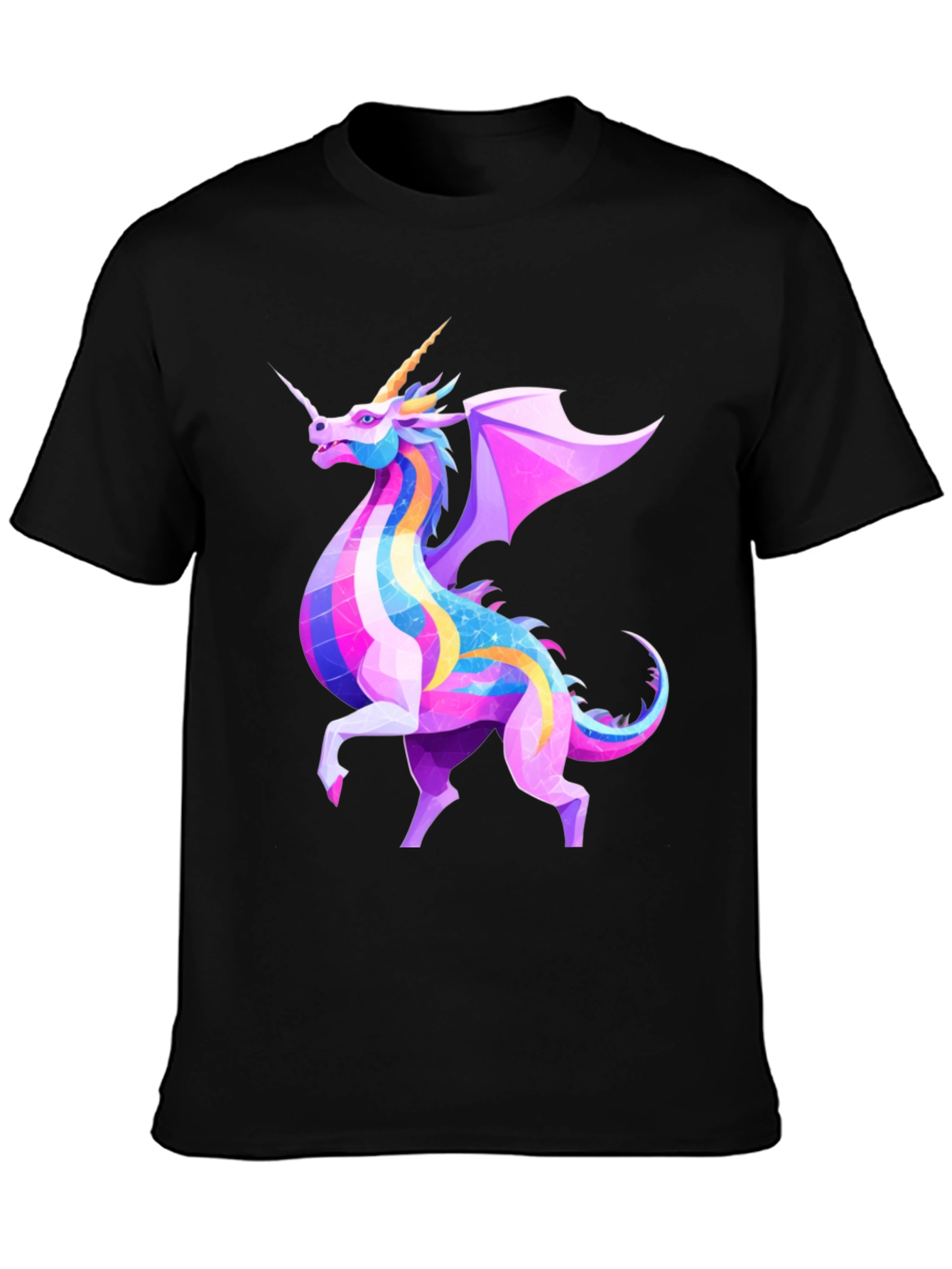 Fantasy Dragon Unicorn Graphic Tee