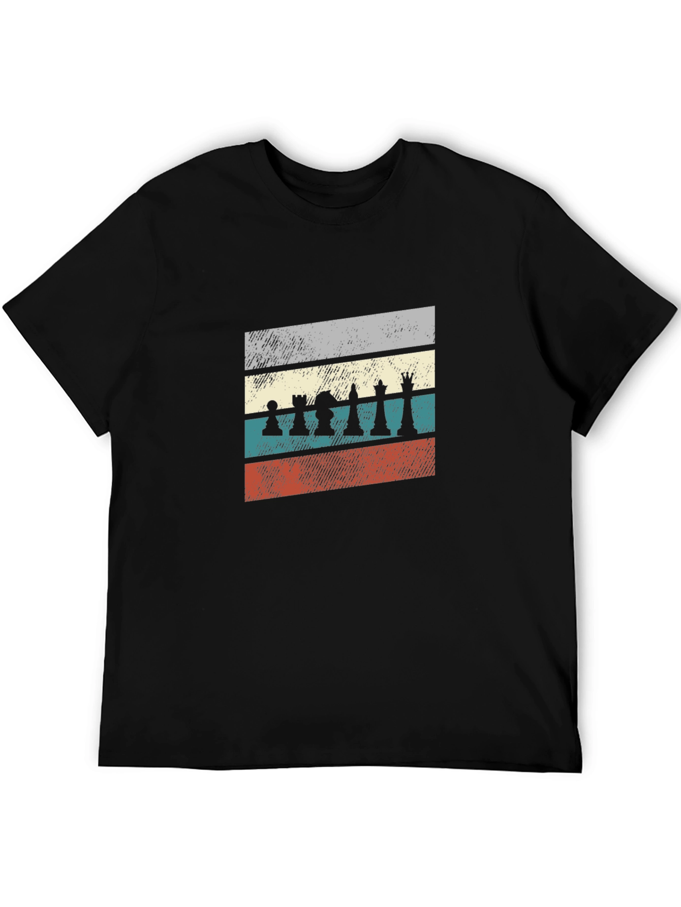 Retro Chess Piece Graphic T-Shirt