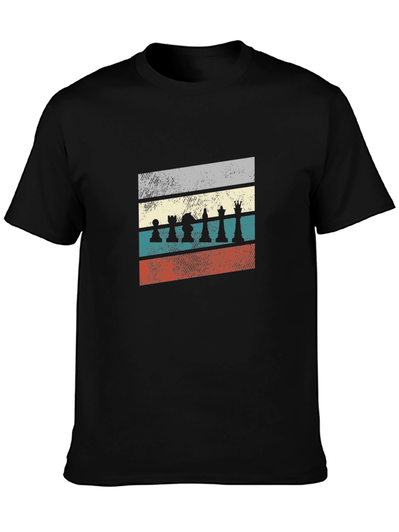 Retro Chess Piece Graphic T-Shirt