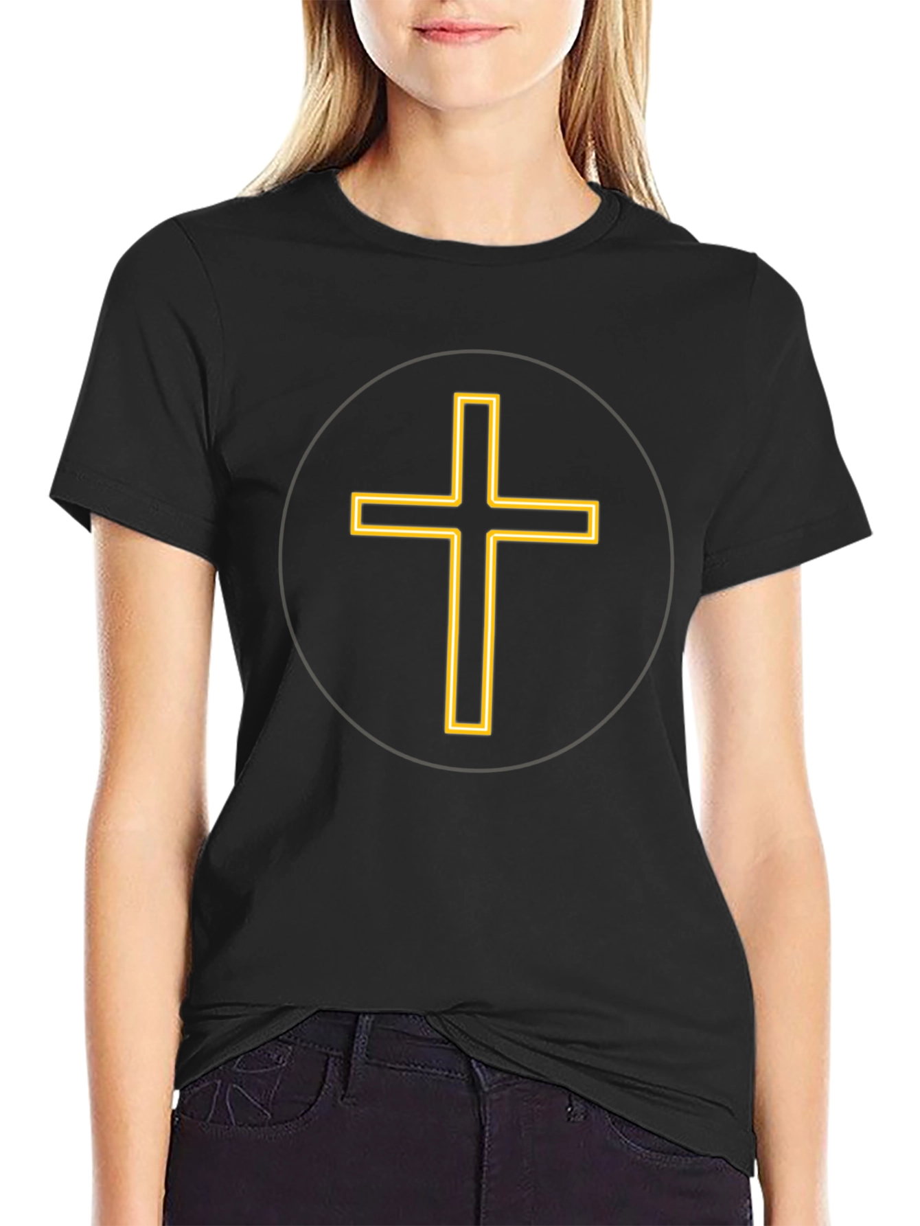 Classic Cross Graphic Tee - Black