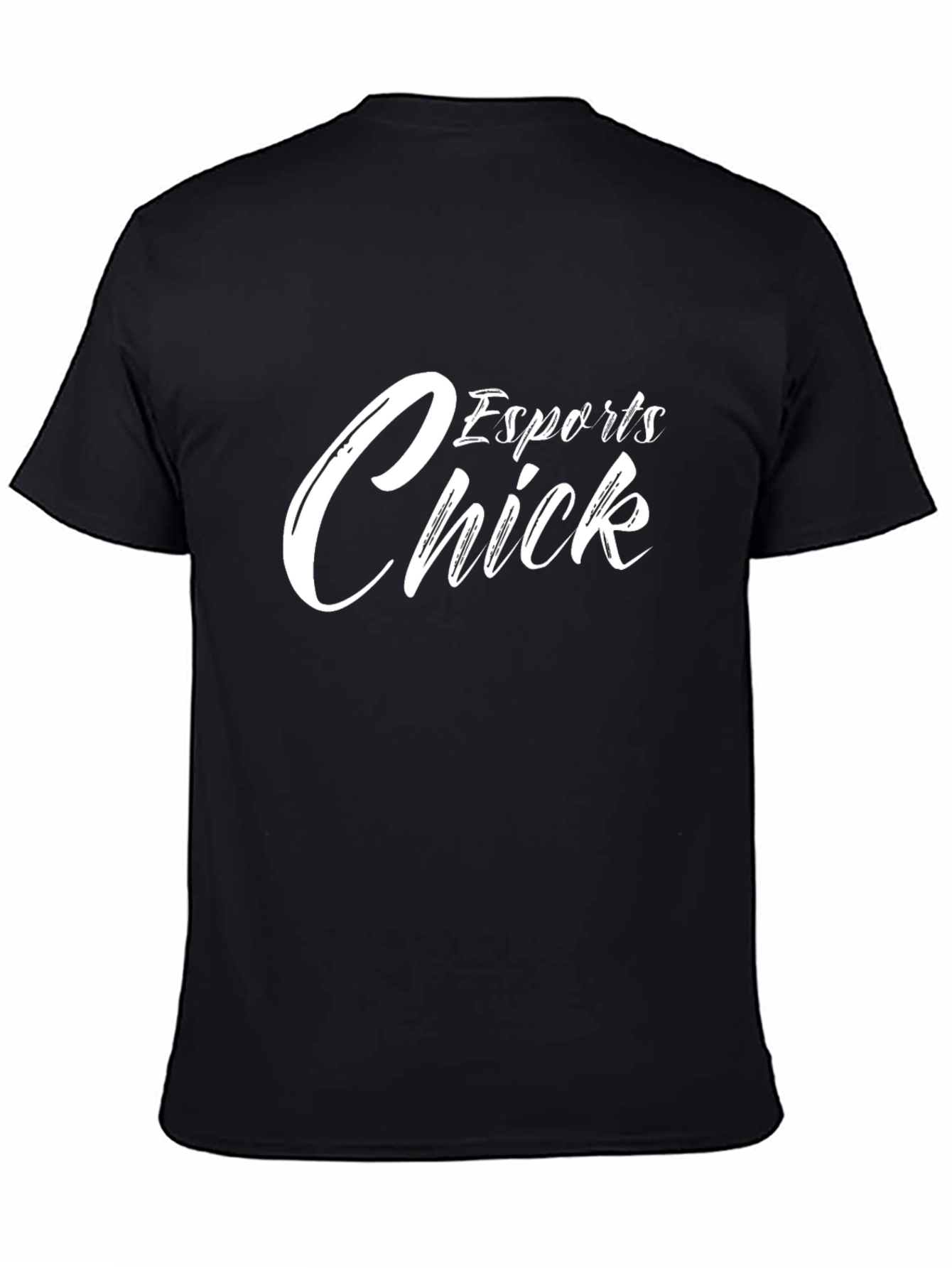 Esports Chick Graphic Tee - Casual Black T-Shirt