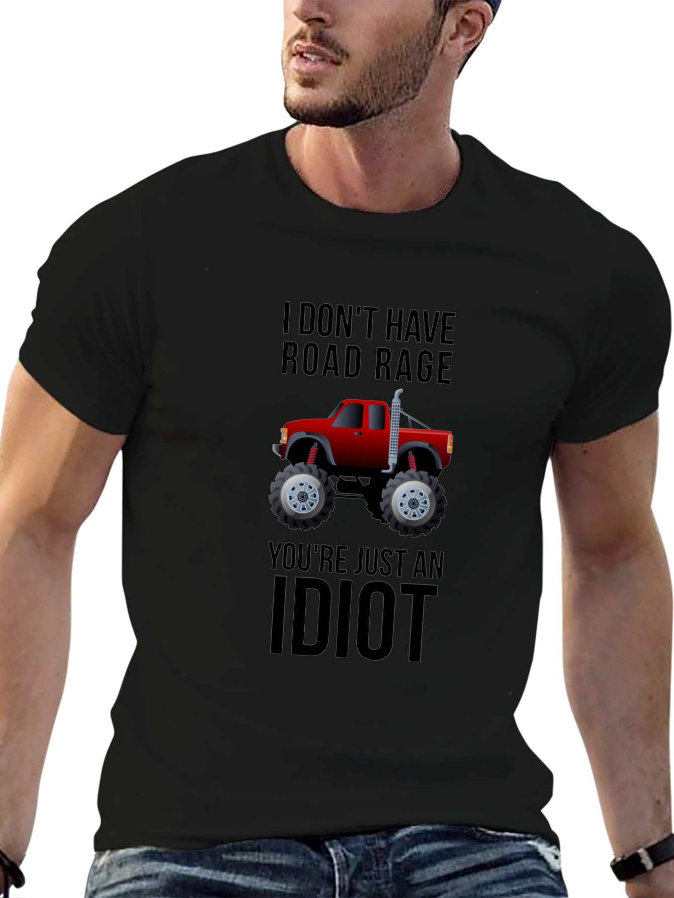 Road Rage Monster Truck T-Shirt - Funny Graphic Tee