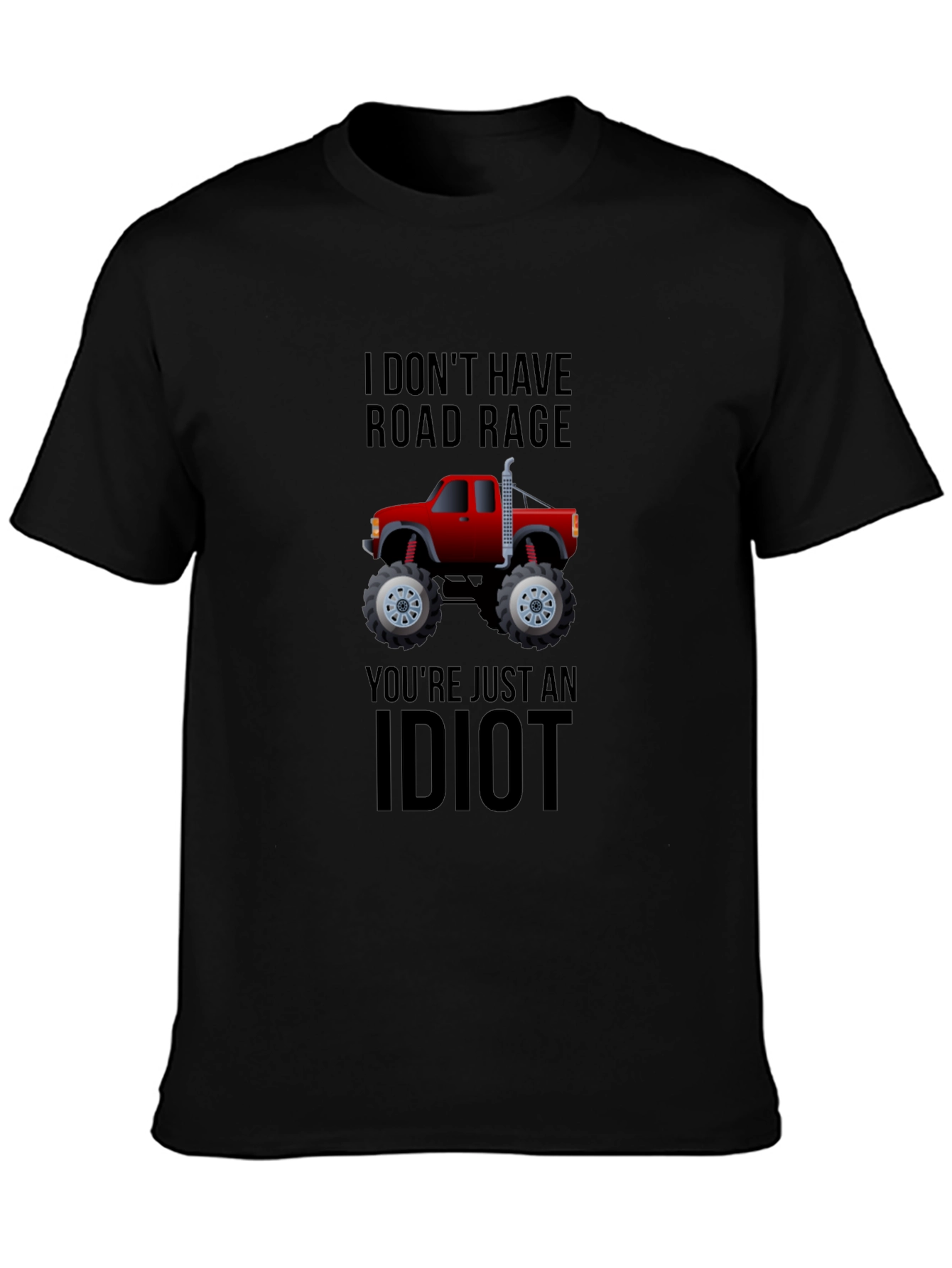 Road Rage Monster Truck T-Shirt - Funny Graphic Tee