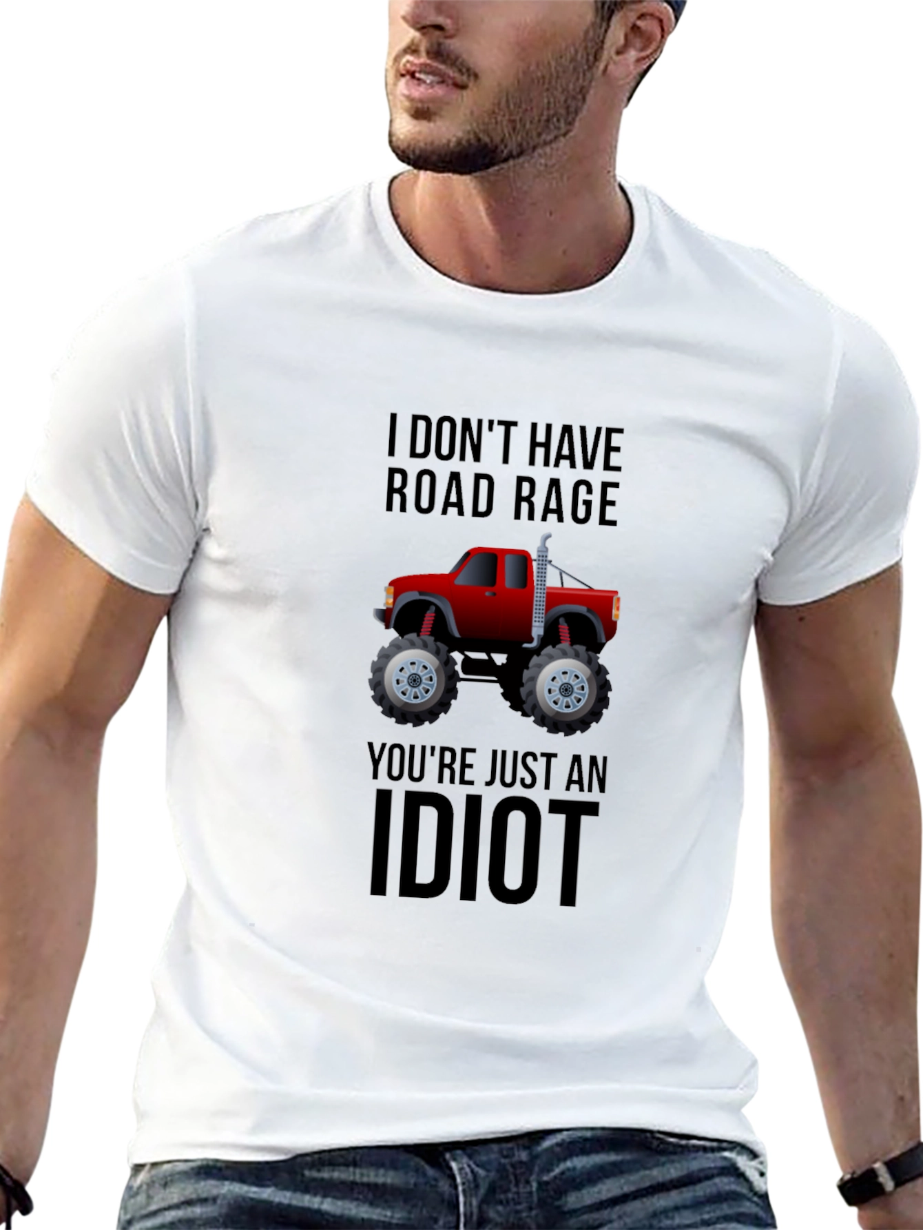Road Rage Monster Truck T-Shirt - Funny Graphic Tee