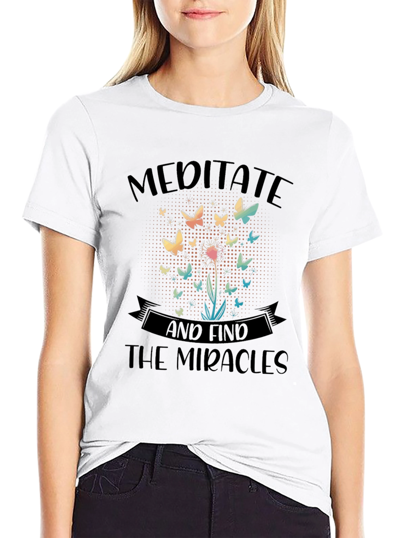 Meditate & Find the Miracles Graphic T-Shirt