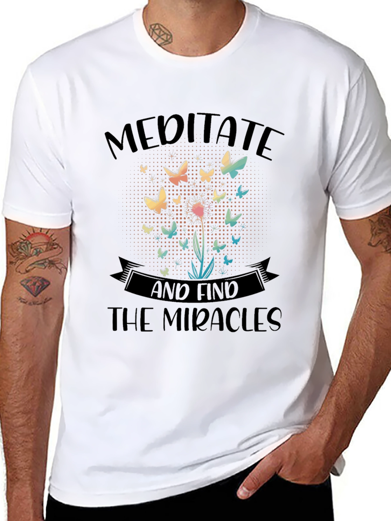 Meditate & Find the Miracles Graphic T-Shirt