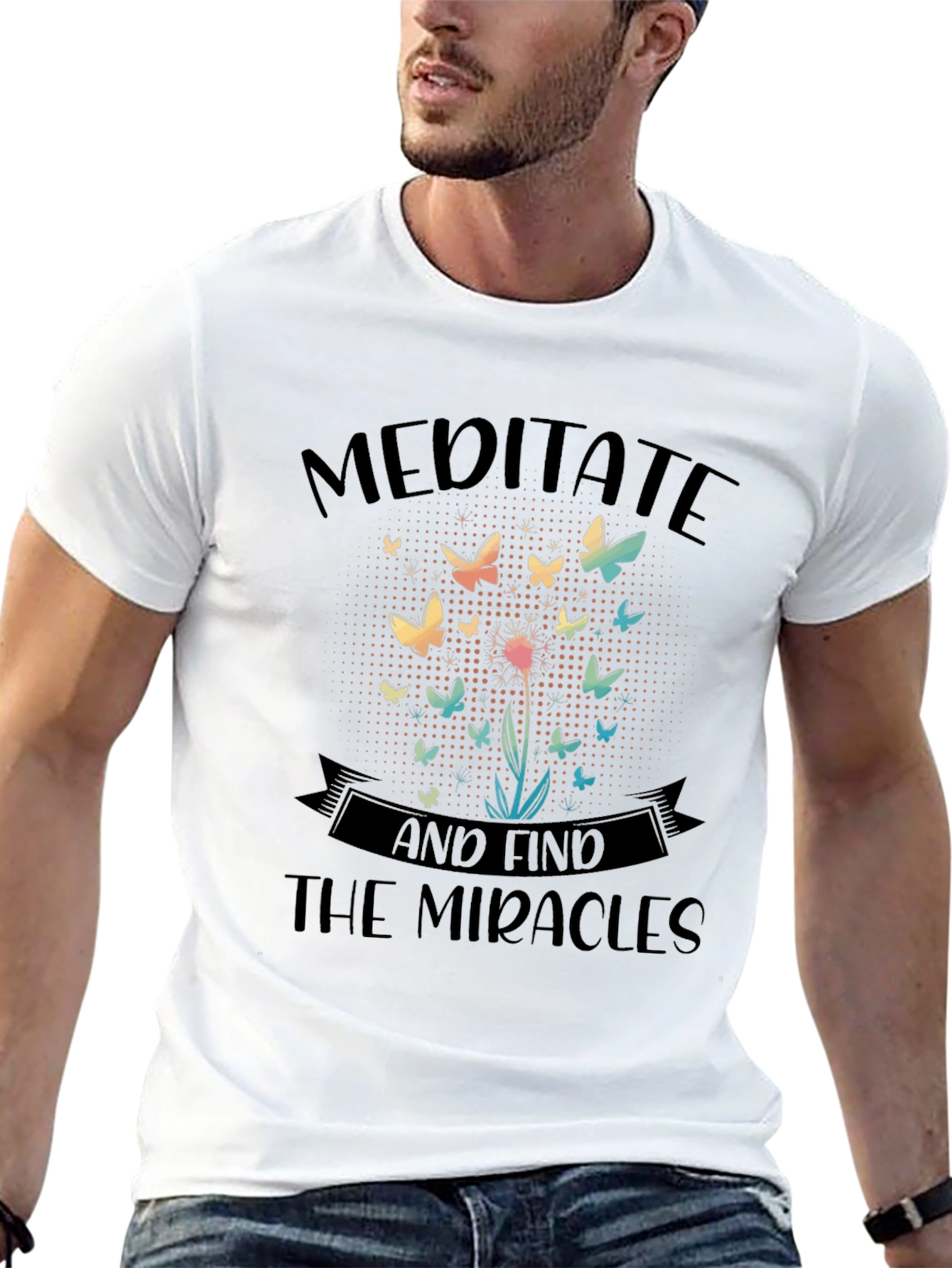 Meditate & Find the Miracles Graphic T-Shirt