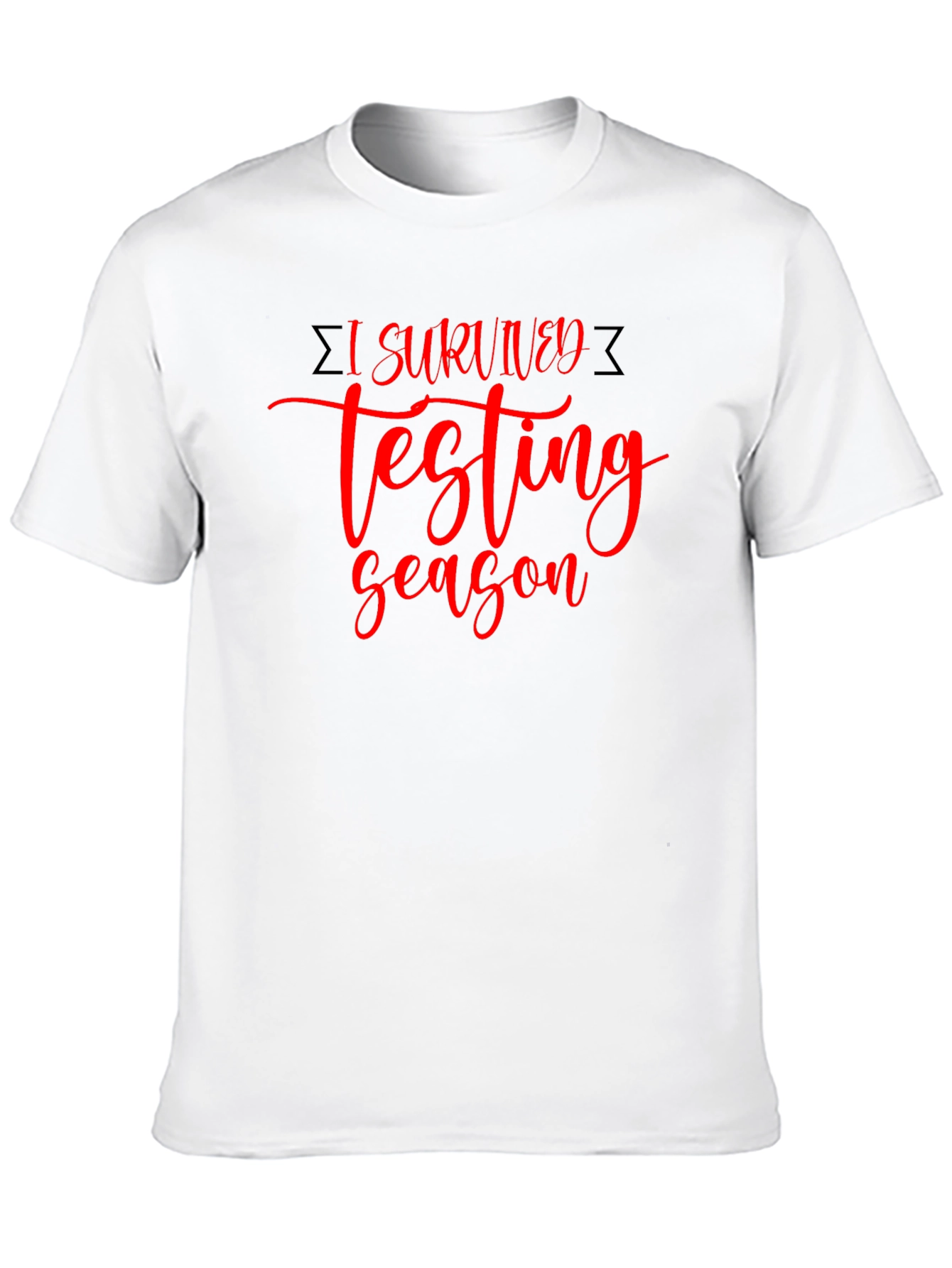 I Survived Testing Season Black T-Shirt