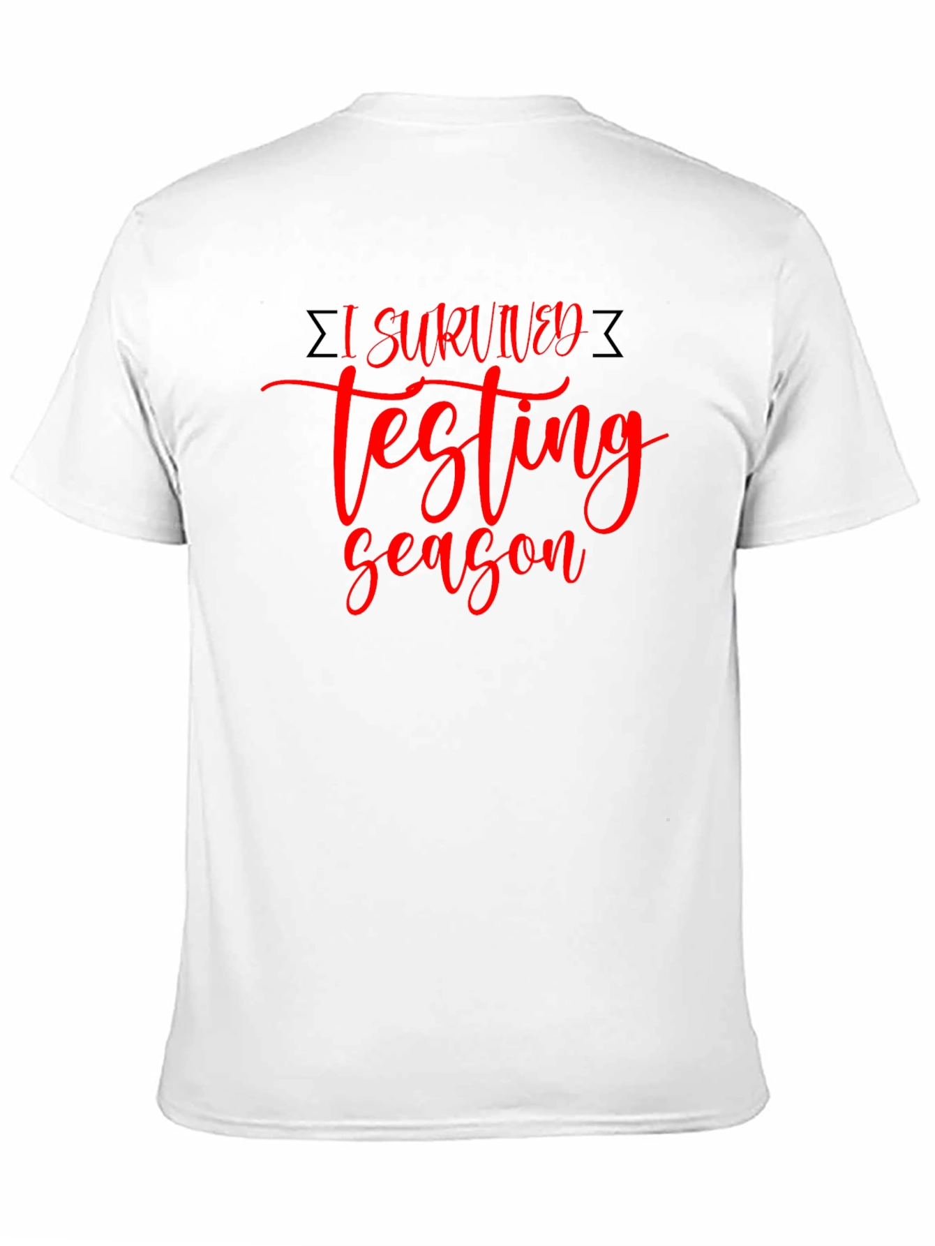 I Survived Testing Season Black T-Shirt