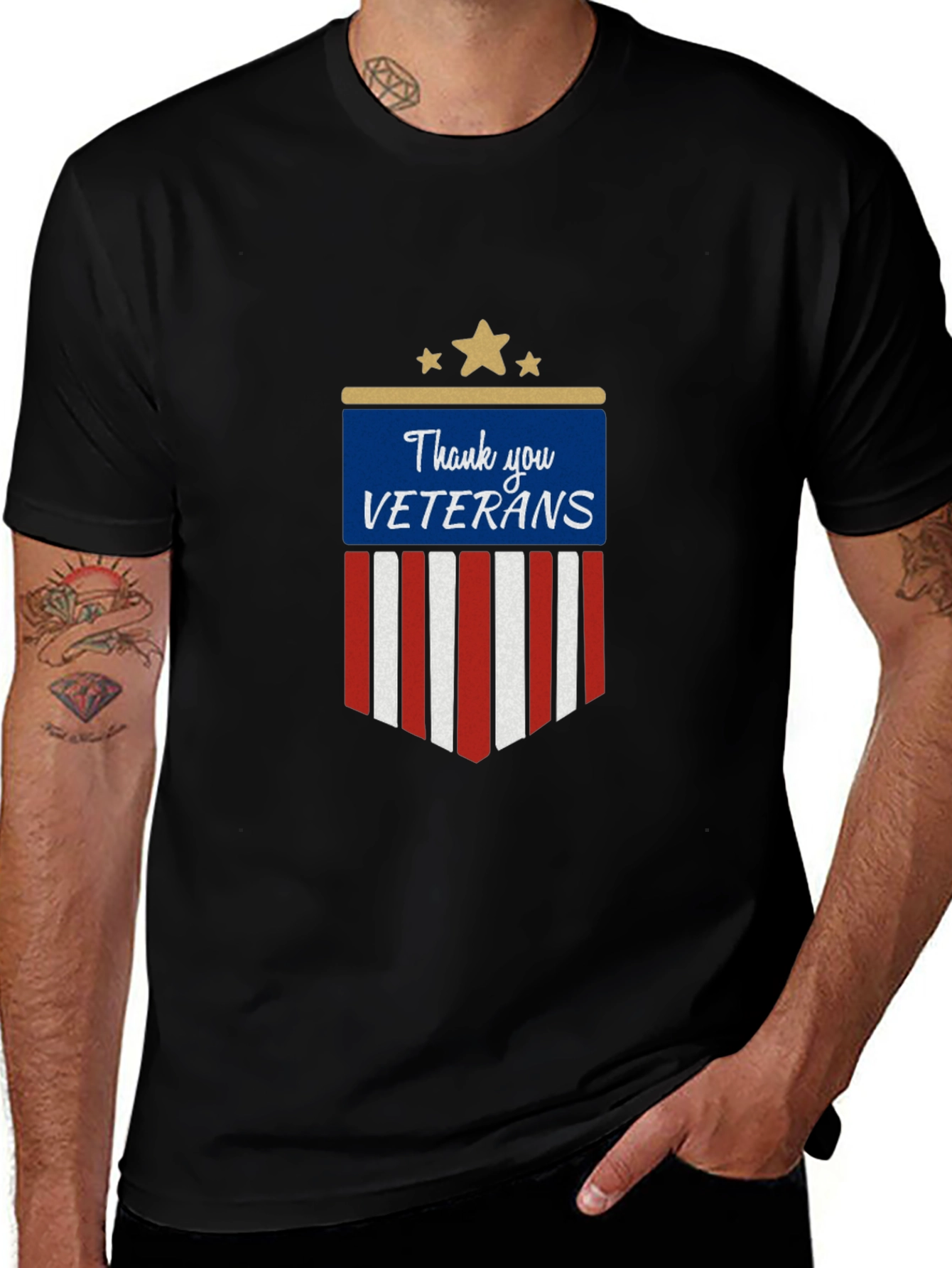 Thank You Veterans Graphic T-Shirt