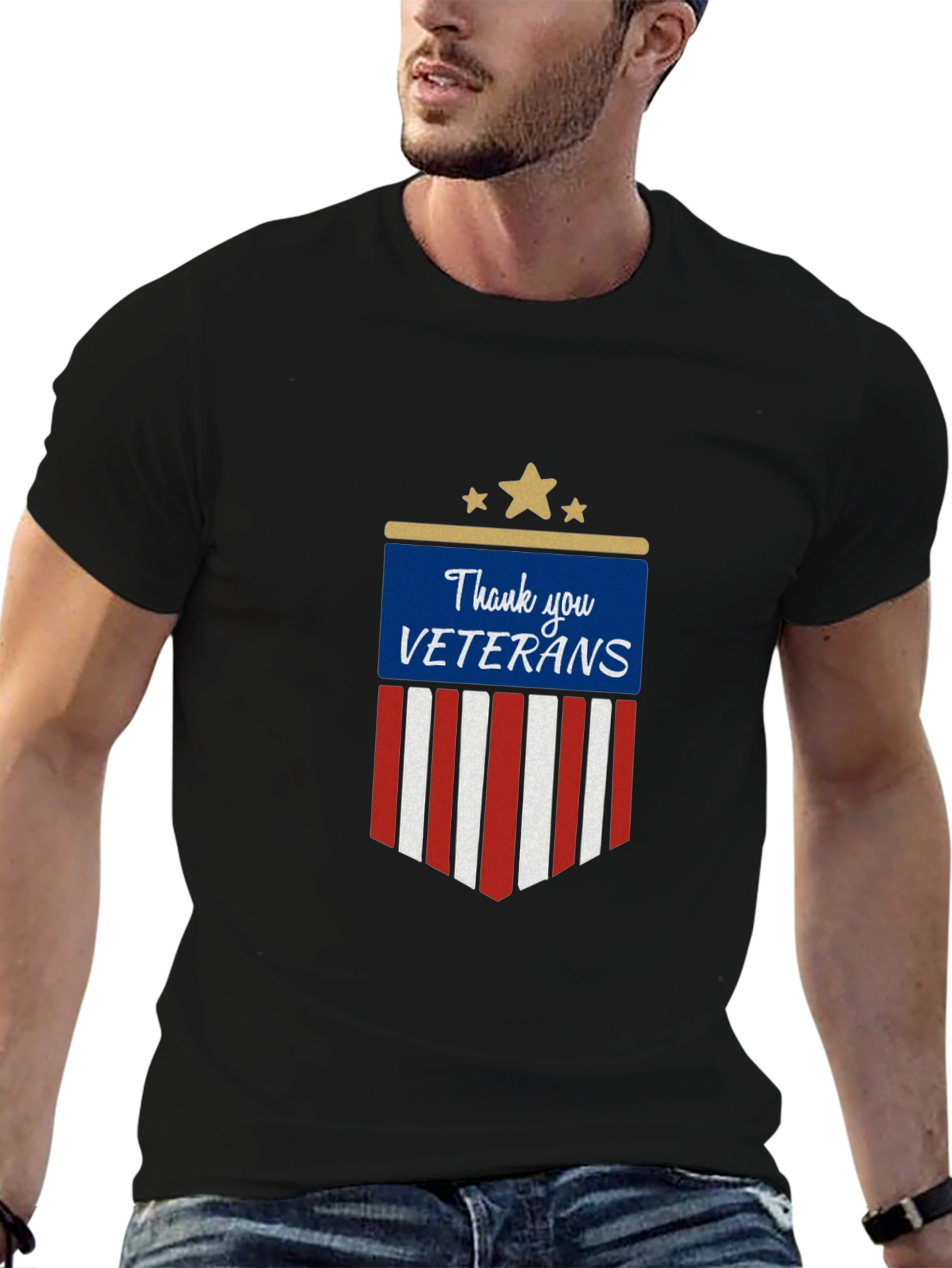 Thank You Veterans Graphic T-Shirt