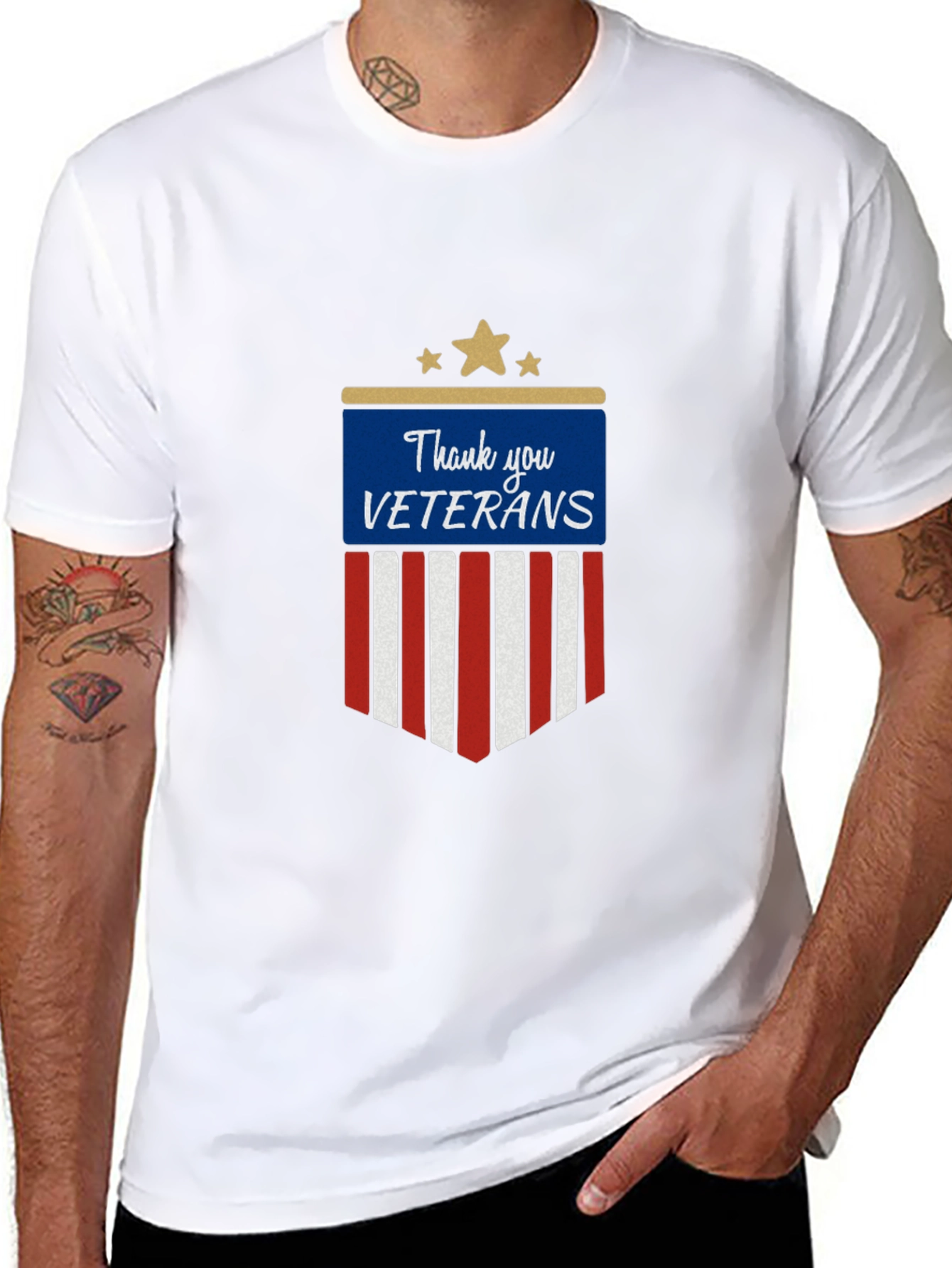 Thank You Veterans Graphic T-Shirt