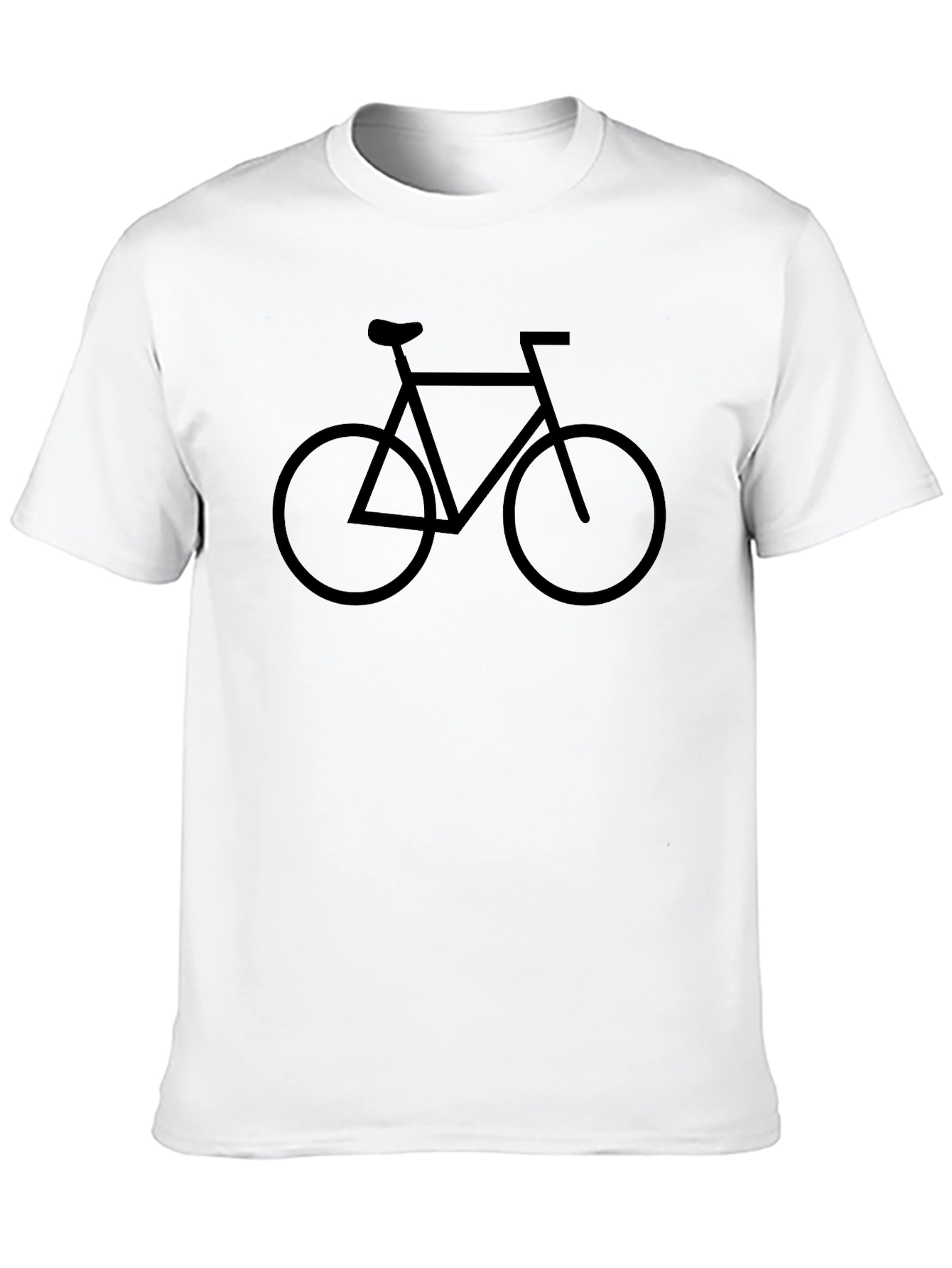 Mens Black Bicycle Graphic T-Shirt