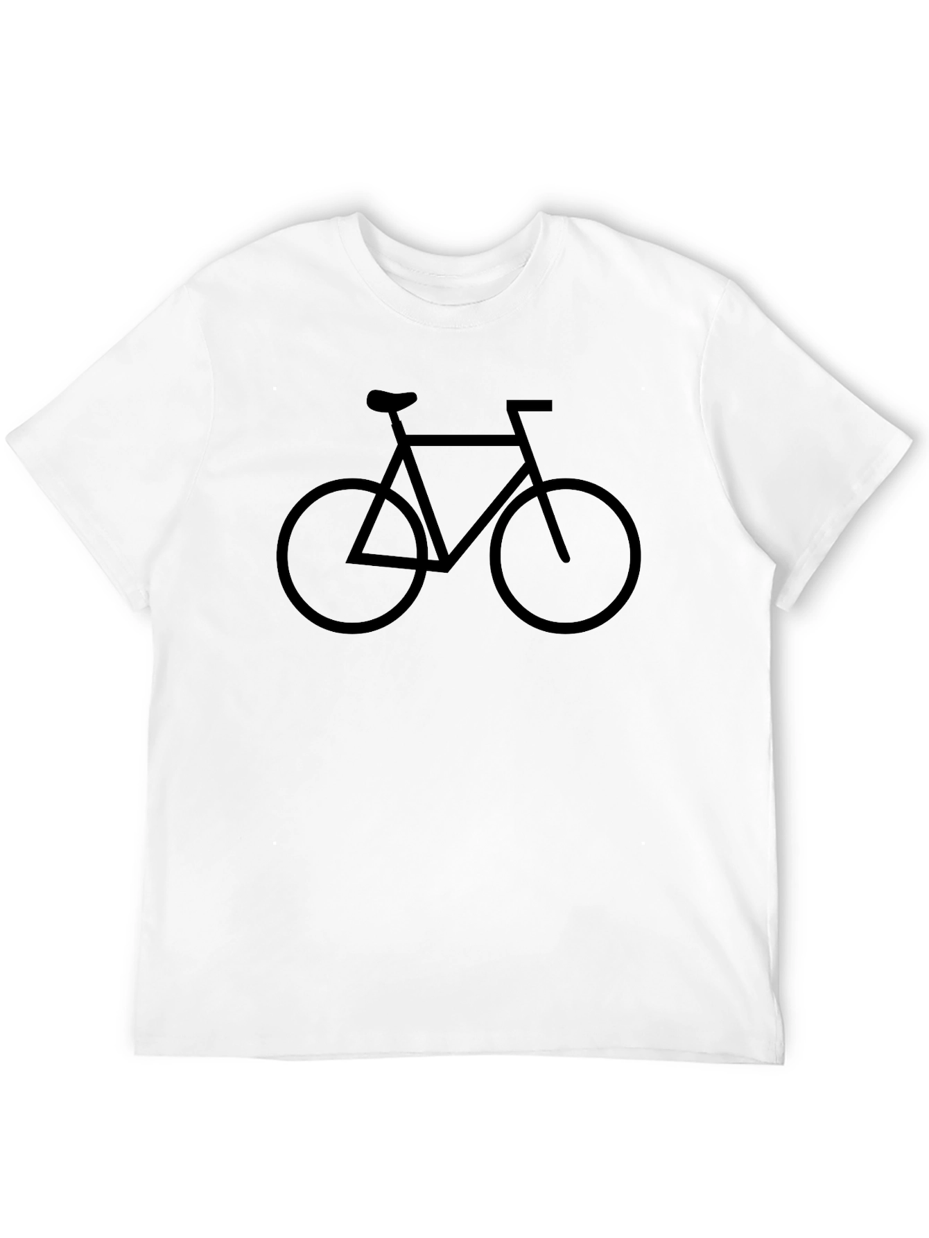 Mens Black Bicycle Graphic T-Shirt