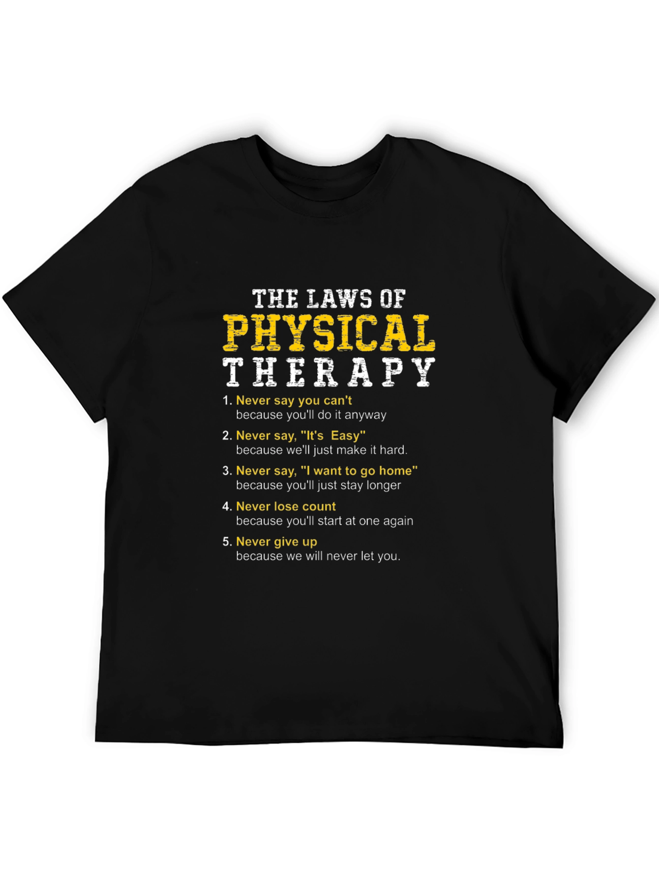 The Laws of Physical Therapy T-Shirt