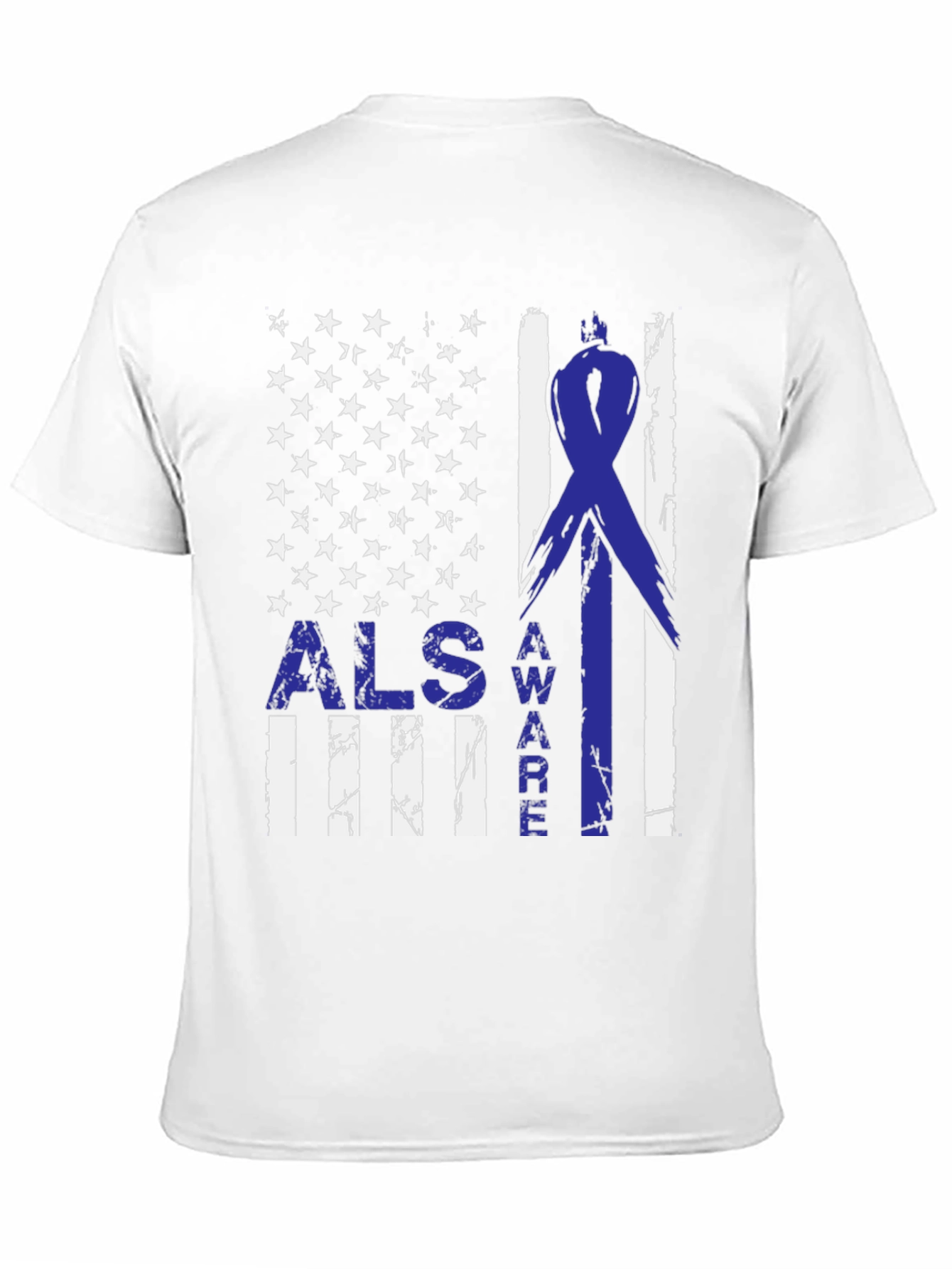 ALS Awareness American Flag T-Shirt