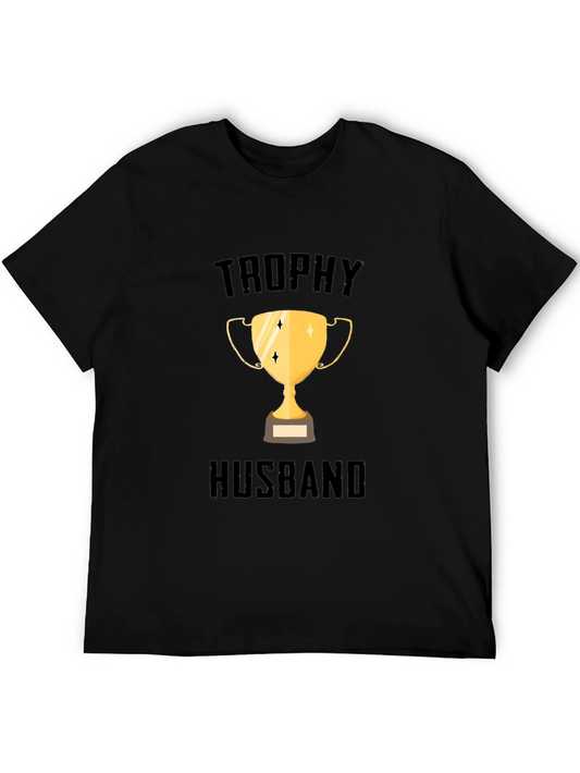 Trophy Husband Graphic Tee - Black