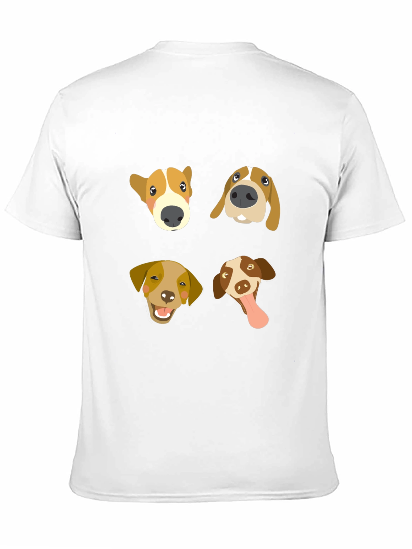 Dog Faces Graphic Tee - Cute Canine T-Shirt