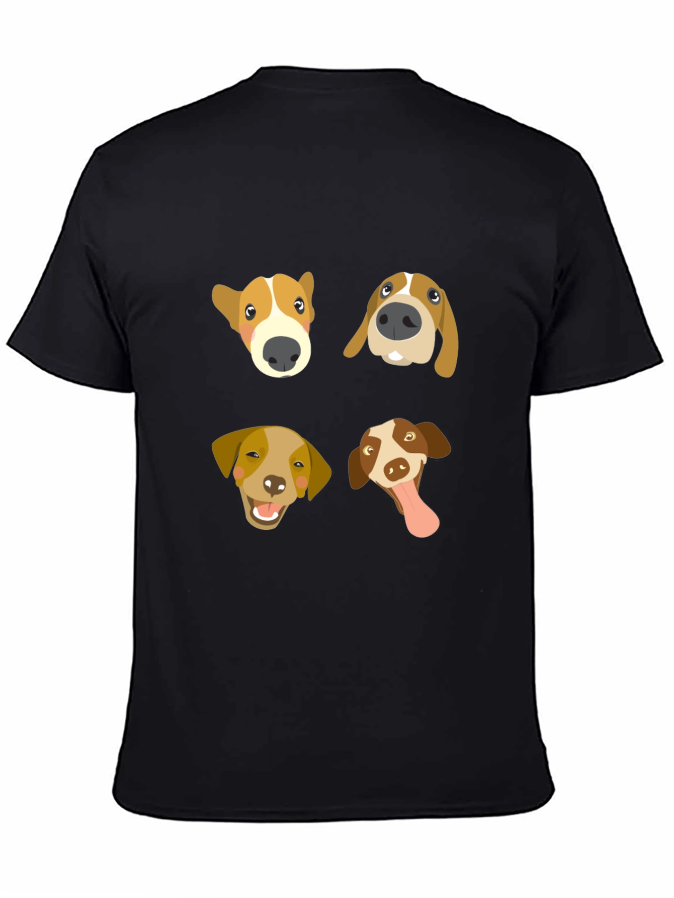 Dog Faces Graphic Tee - Cute Canine T-Shirt