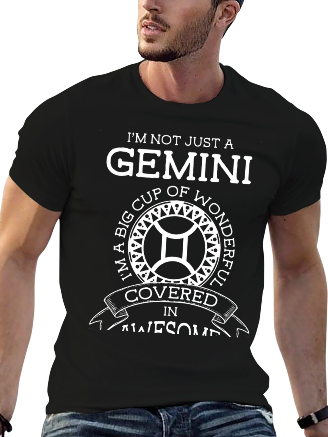 Gemini Zodiac T-Shirt - Big Cup of Wonderful Awesome