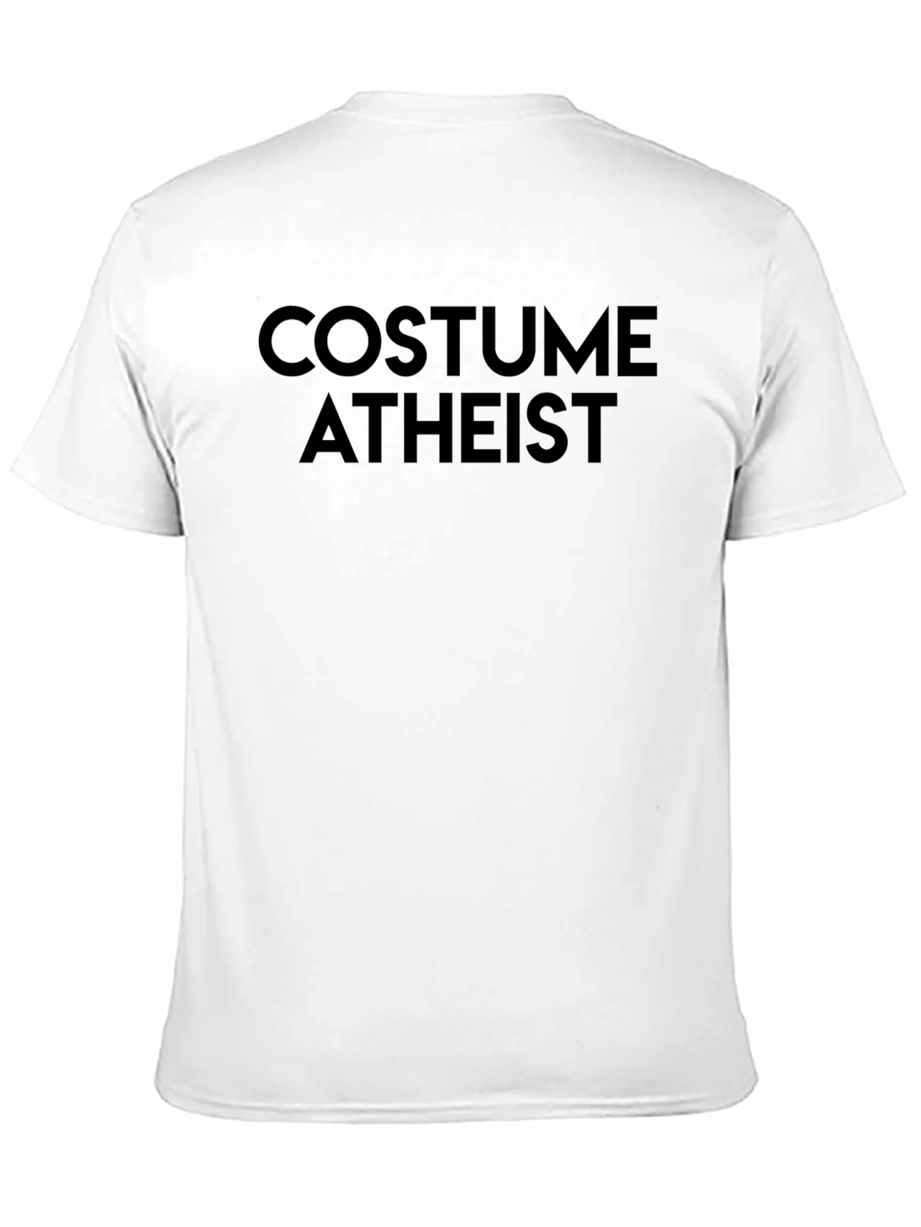 Costume Atheist Graphic Tee - Black Cotton Shirt