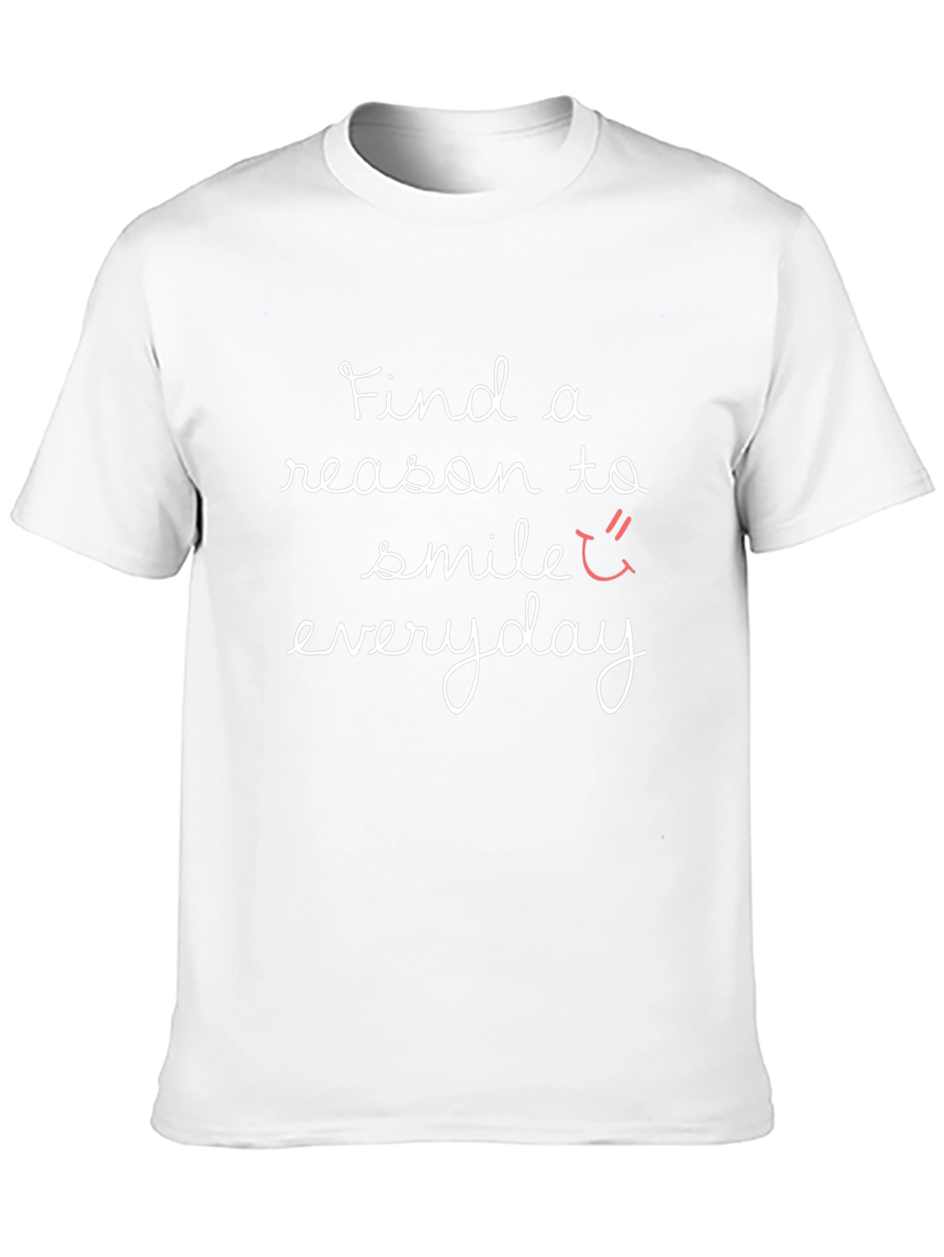 Find a Reason to Smile Everyday Black T-Shirt