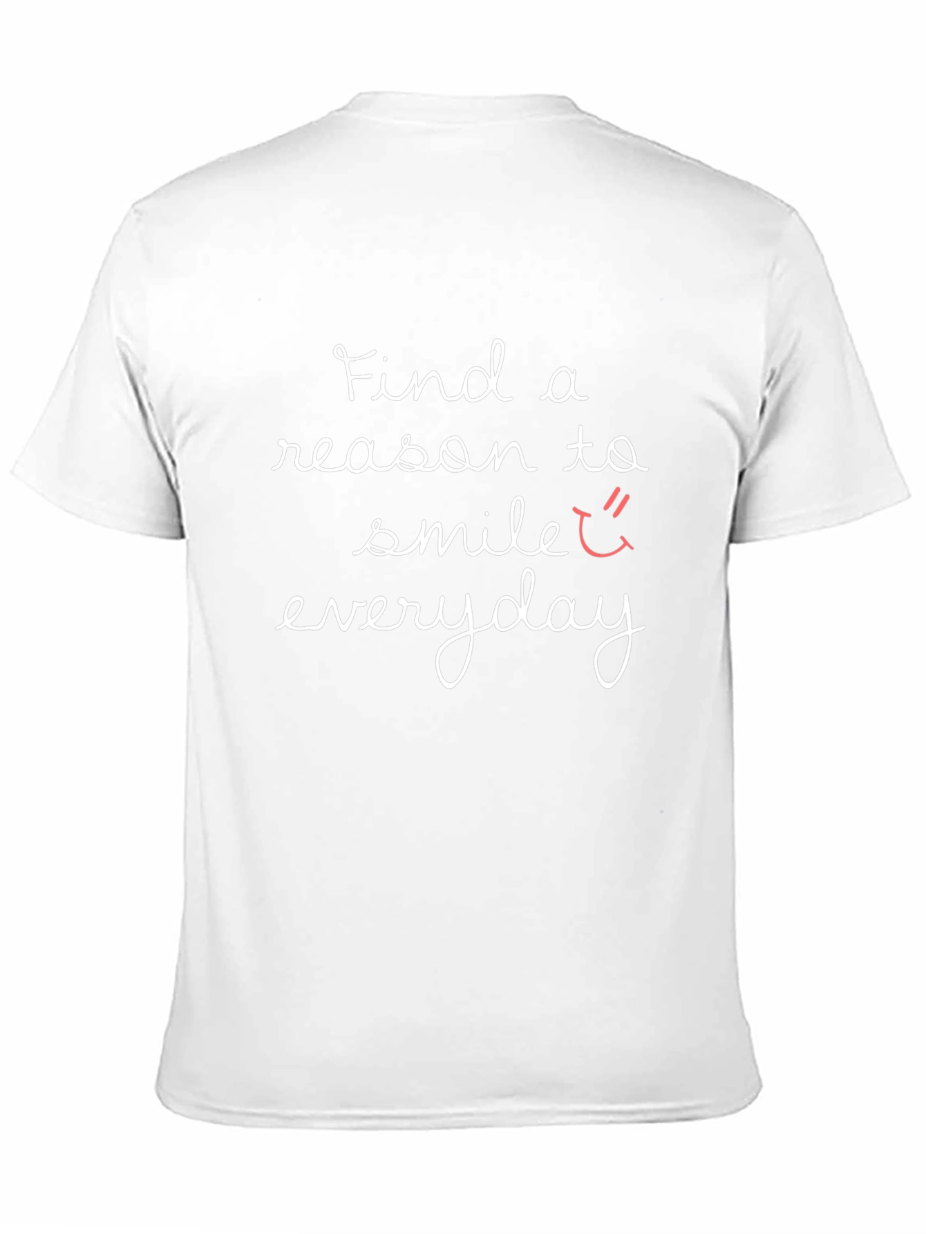 Find a Reason to Smile Everyday Black T-Shirt