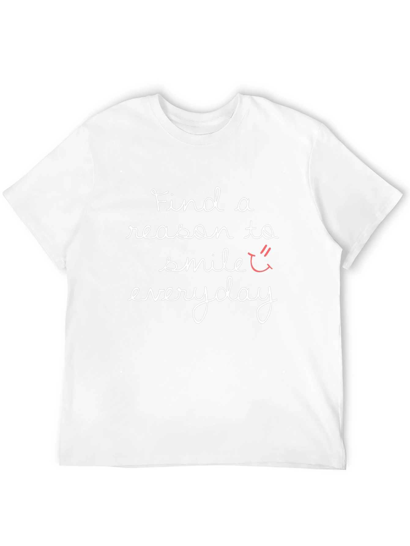 Find a Reason to Smile Everyday Black T-Shirt