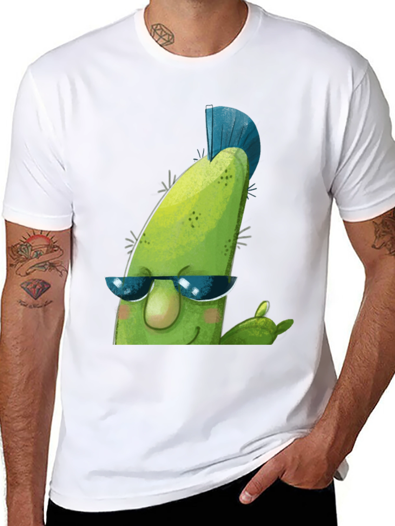 Cool Cactus Graphic Tee - Rock On!