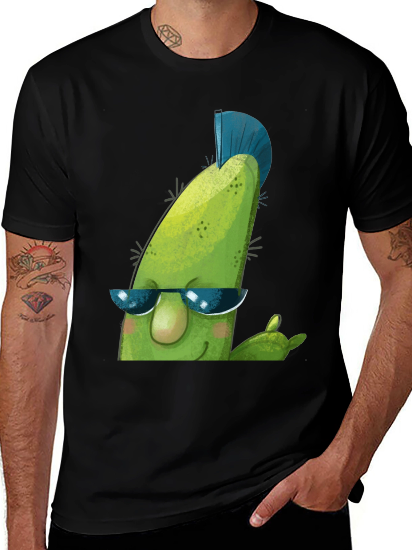 Cool Cactus Graphic Tee - Rock On!
