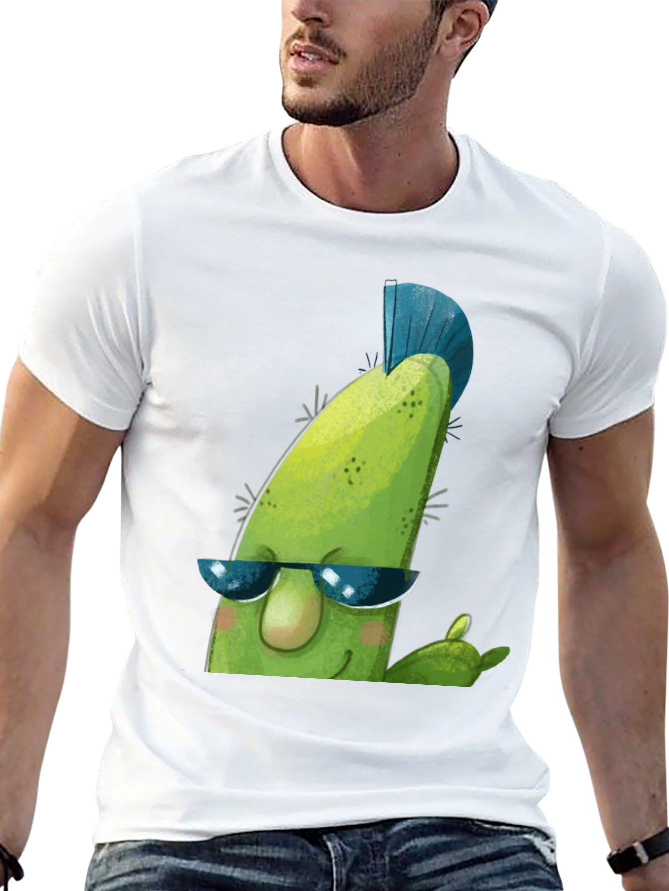 Cool Cactus Graphic Tee - Rock On!
