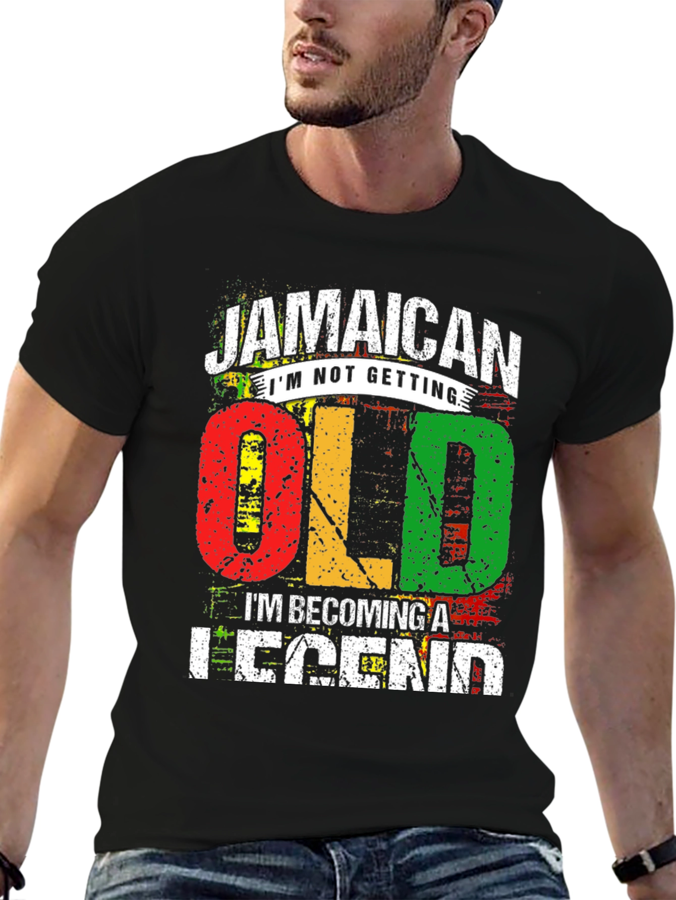Jamaican Legend Graphic T-Shirt - Novelty Birthday Gift