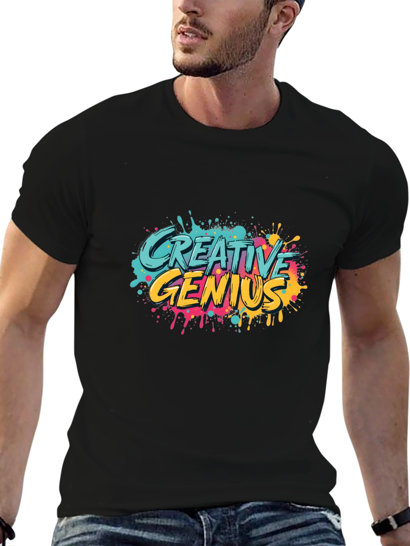 Creative Genius Graphic Tee - Trendy Design