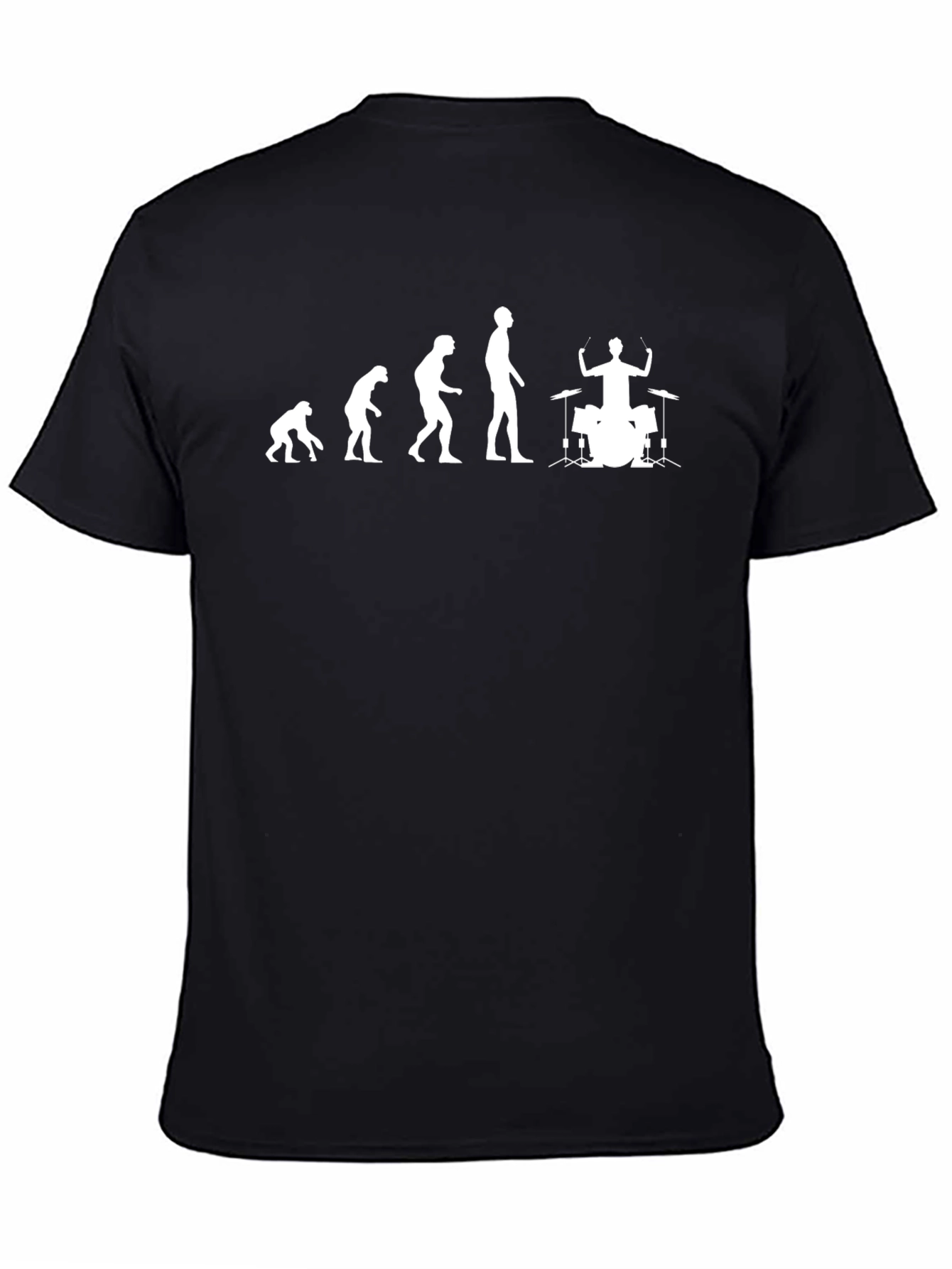 Evolution of Drumming Black T-Shirt