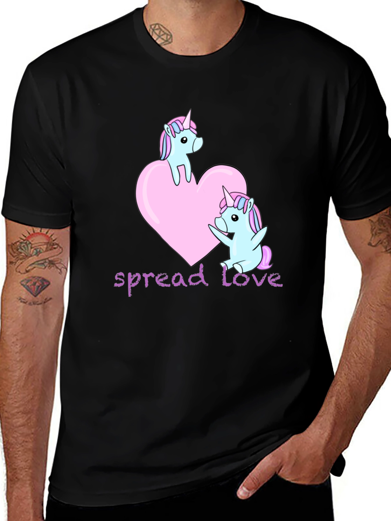 Unicorn Love Graphic T-Shirt