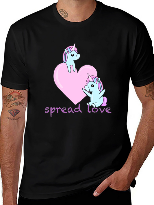 Unicorn Love Graphic T-Shirt